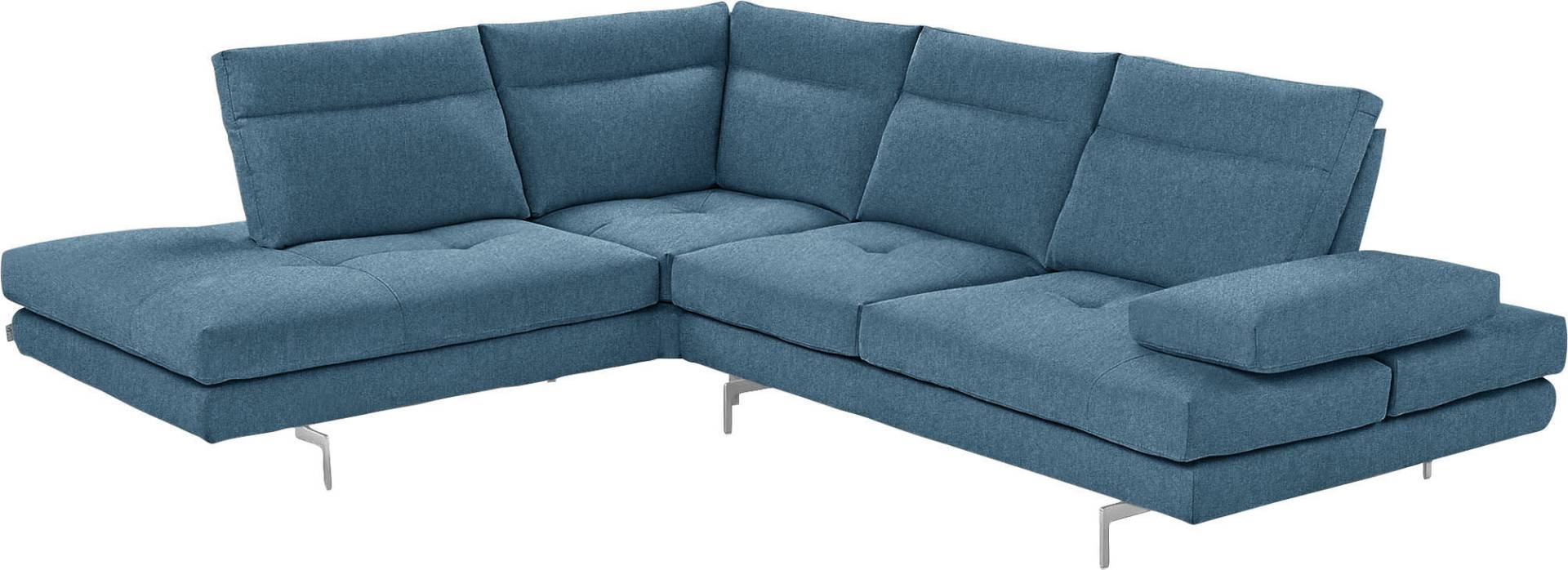 CALIA ITALIA Ecksofa »Toby Wing, L-Form, Multifunktionssofa, bequem und edel«, Sitztiefenverstellung und Armteilfunktion, Füsse chrom glänzend CALIA ITALIA Ecksofa »Toby Wing, L-Form, Multifunktionssofa, bequem und edel«, Sitztiefenverstellung und Armteilfunktion, Füsse chrom glänzend von CALIA ITALIA