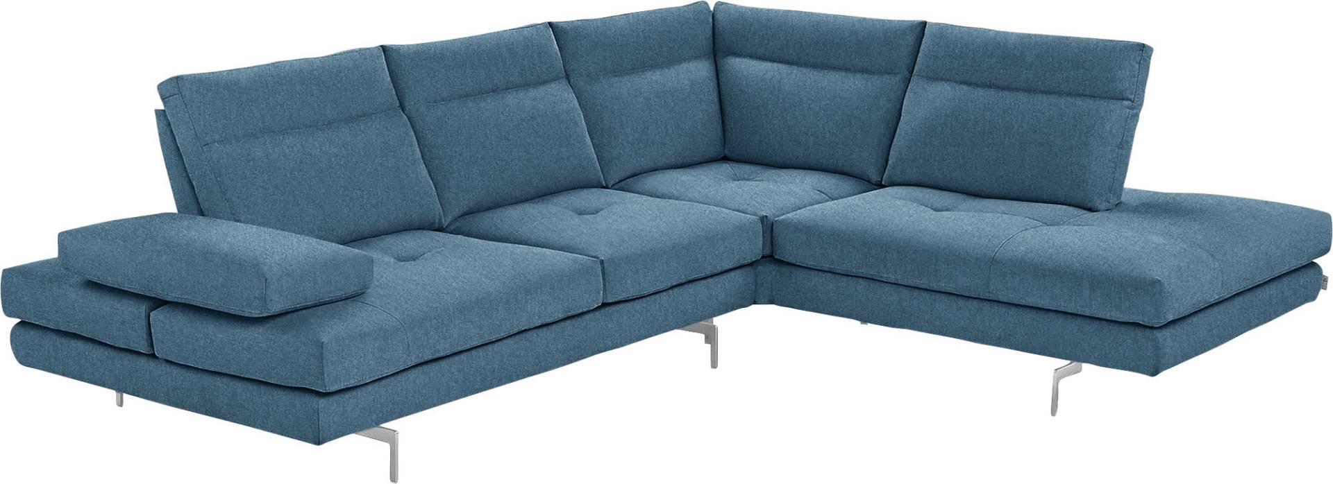 CALIA ITALIA Ecksofa »Toby Wing, L-Form, Multifunktionssofa, bequem und edel«, Sitztiefenverstellung und Armteilfunktion, Füsse chrom glänzend CALIA ITALIA Ecksofa »Toby Wing, L-Form, Multifunktionssofa, bequem und edel«, Sitztiefenverstellung und Armteilfunktion, Füsse chrom glänzend von CALIA ITALIA