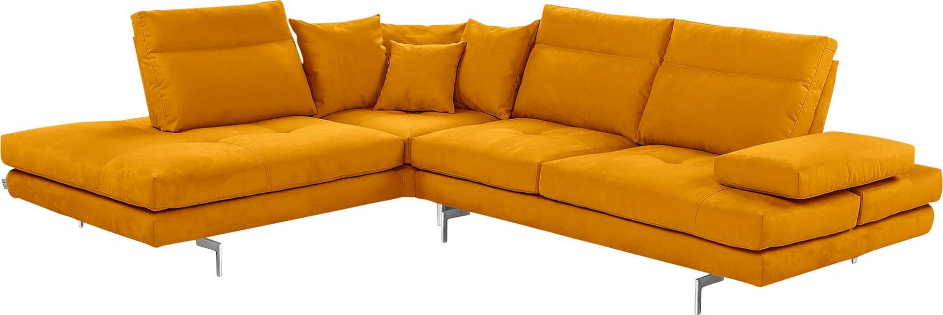 CALIA ITALIA Ecksofa »Toby Wing, L-Form, Designsofa mit sensationellem Sitzkomfort«, Sitztiefenverstell.,wahlw. mit Kissen-Set, Füsse chrom glänzend CALIA ITALIA Ecksofa »Toby Wing, L-Form, Designsofa mit sensationellem Sitzkomfort«, Sitztiefenverstell.,wahlw. mit Kissen-Set, Füsse chrom glänzend von CALIA ITALIA
