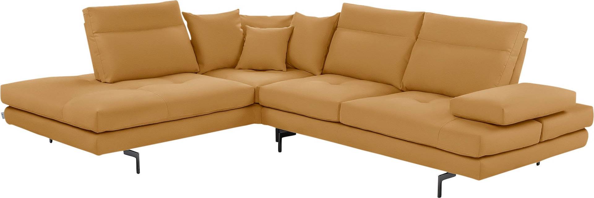 CALIA ITALIA Ecksofa »Toby Wing, Komfortsofa mit Sitzkomfort der Extraklasse, L-Form«, Sitztiefenverstellung, wahlw. mit Kissen-Set,Füsse schwarz matt CALIA ITALIA Ecksofa »Toby Wing, Komfortsofa mit Sitzkomfort der Extraklasse, L-Form«, Sitztiefenverstellung, wahlw. mit Kissen-Set,Füsse schwarz matt von CALIA ITALIA