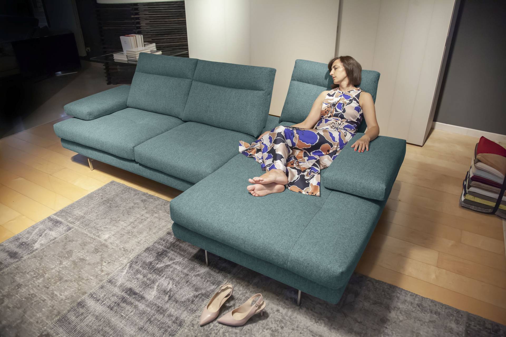 CALIA ITALIA Ecksofa »Toby Wing, L-Form«, inklusive Sitztiefenverstellung, Füsse in chrom glänzend CALIA ITALIA Ecksofa »Toby Wing, L-Form«, inklusive Sitztiefenverstellung, Füsse in chrom glänzend von CALIA ITALIA