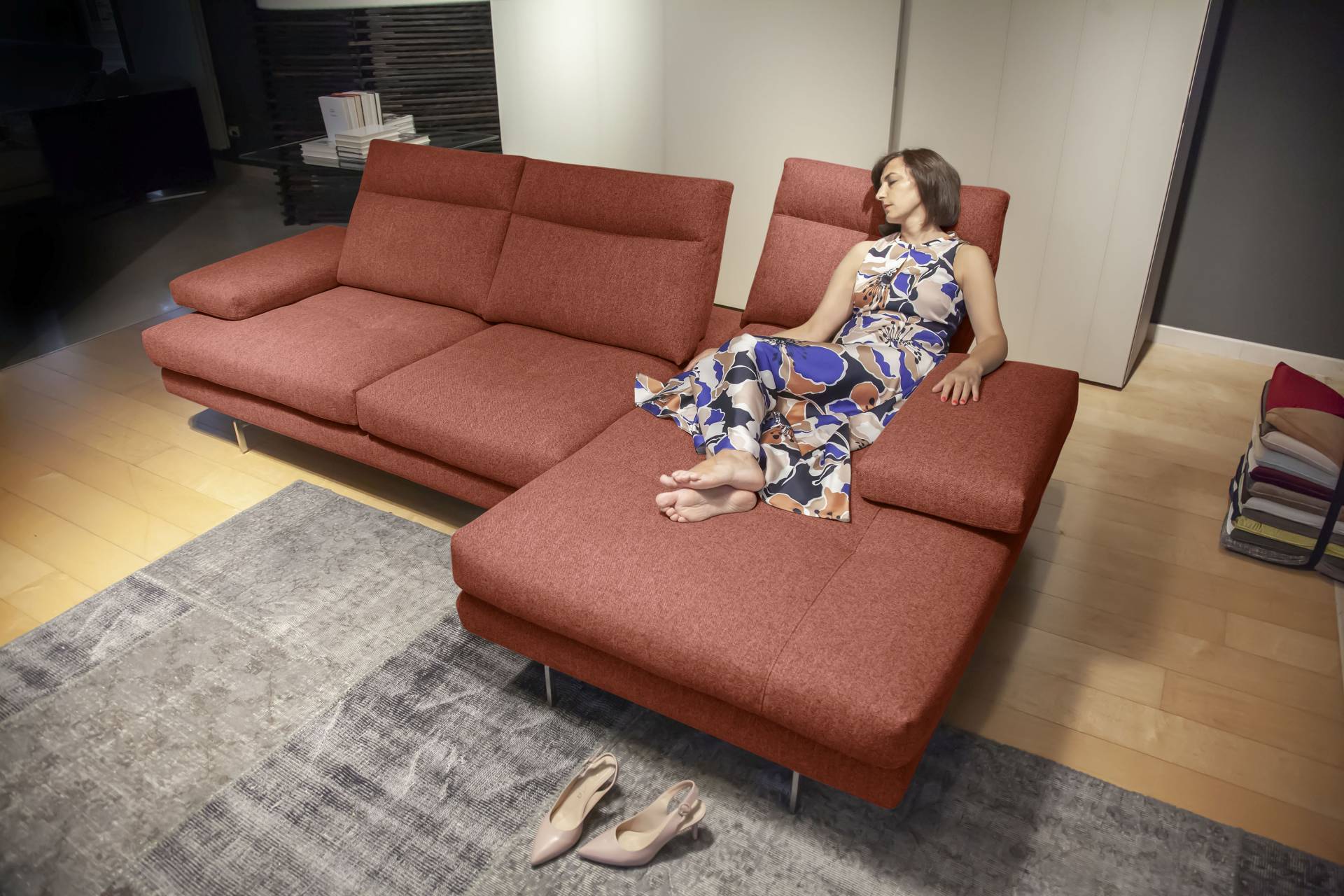 CALIA ITALIA Ecksofa »Toby Wing, L-Form«, inklusive Sitztiefenverstellung, Füsse in chrom glänzend CALIA ITALIA Ecksofa »Toby Wing, L-Form«, inklusive Sitztiefenverstellung, Füsse in chrom glänzend von CALIA ITALIA