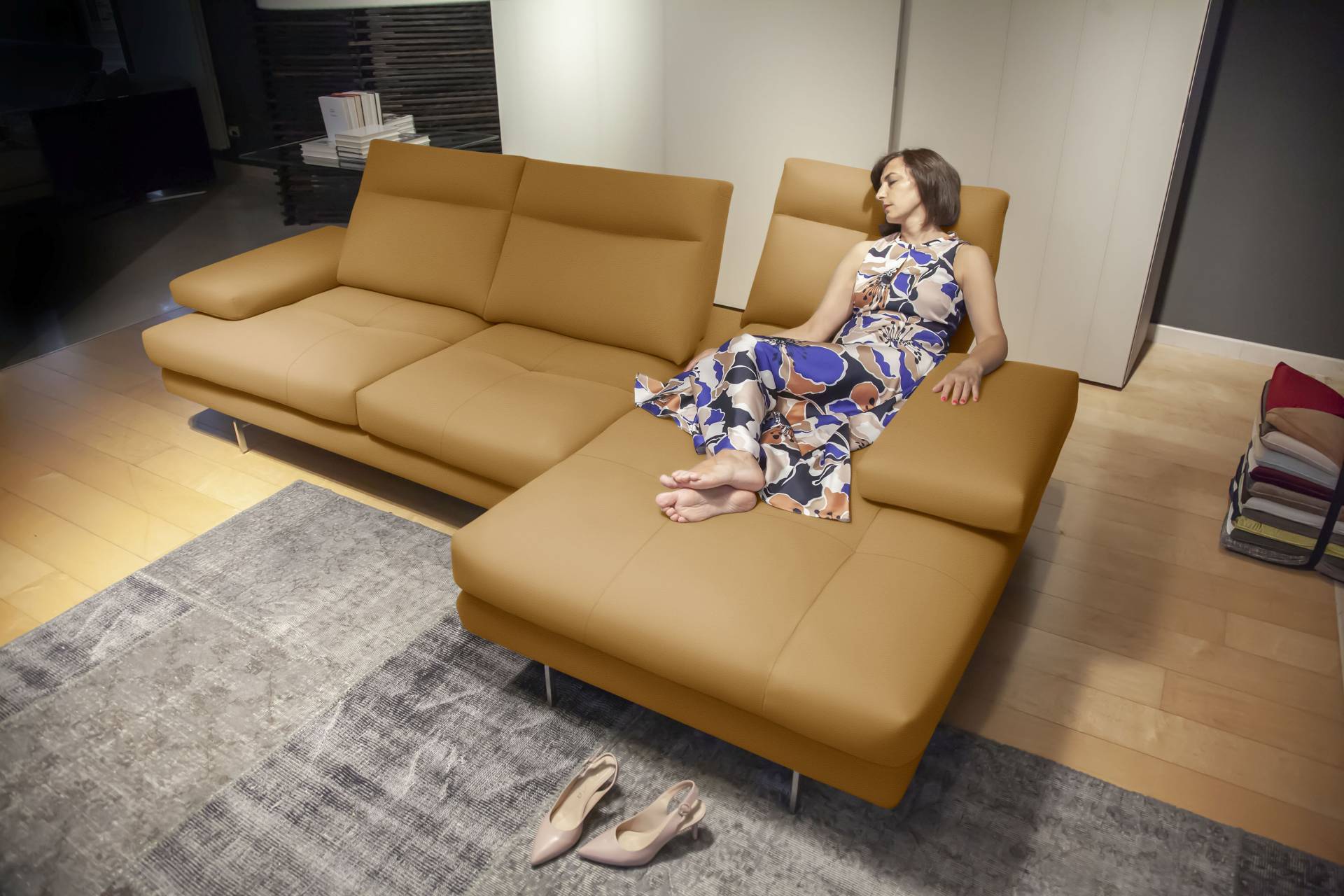 CALIA ITALIA Ecksofa »Toby Wing, L-Form, Designsofa mit sensationellem Sitzkomfort«, inklusive Sitztiefenverstellung, Füsse in chrom glänzend CALIA ITALIA Ecksofa »Toby Wing, L-Form, Designsofa mit sensationellem Sitzkomfort«, inklusive Sitztiefenverstellung, Füsse in chrom glänzend von CALIA ITALIA