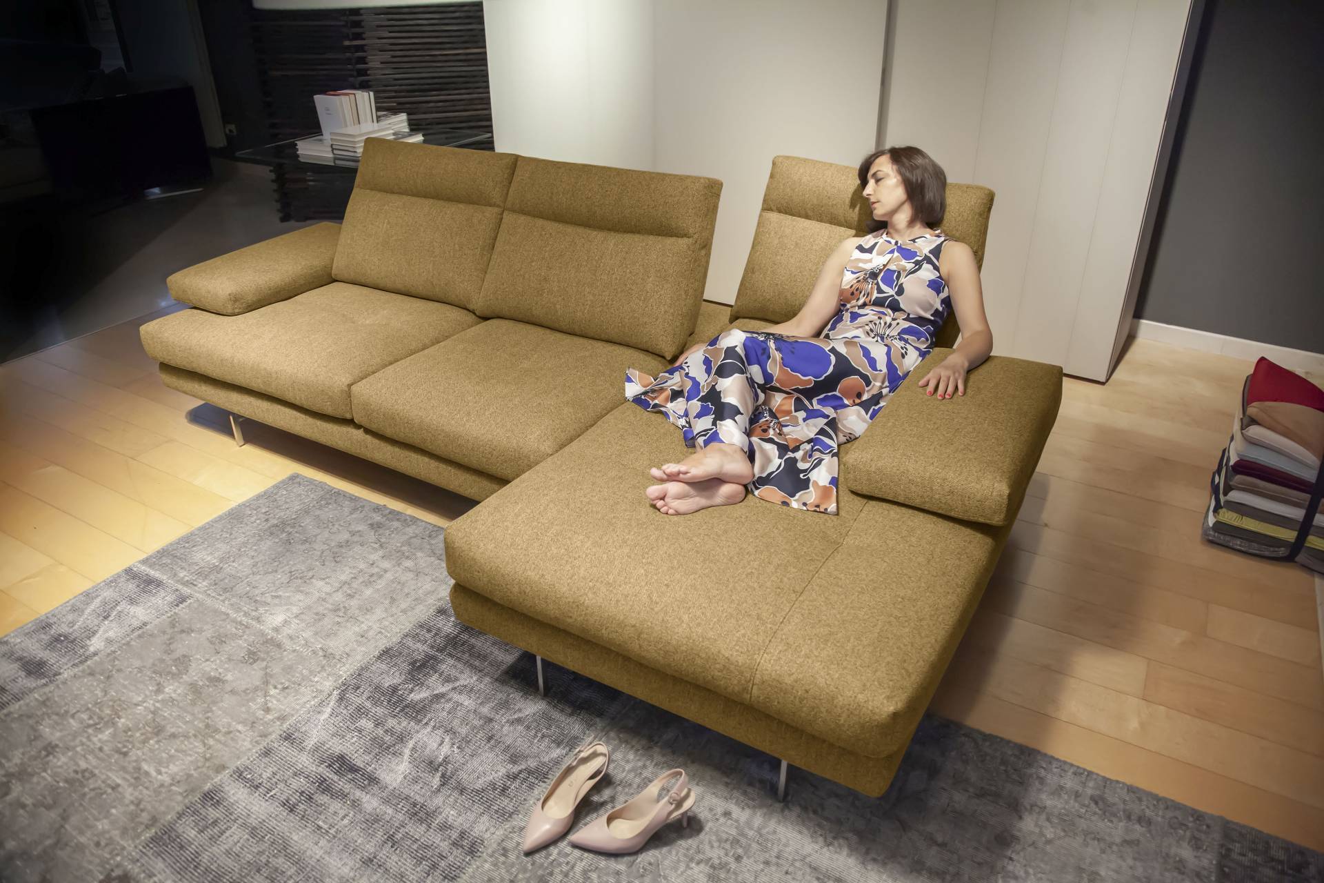 CALIA ITALIA Ecksofa »Toby Wing, L-Form«, inklusive Sitztiefenverstellung, Füsse in chrom glänzend CALIA ITALIA Ecksofa »Toby Wing, L-Form«, inklusive Sitztiefenverstellung, Füsse in chrom glänzend von CALIA ITALIA