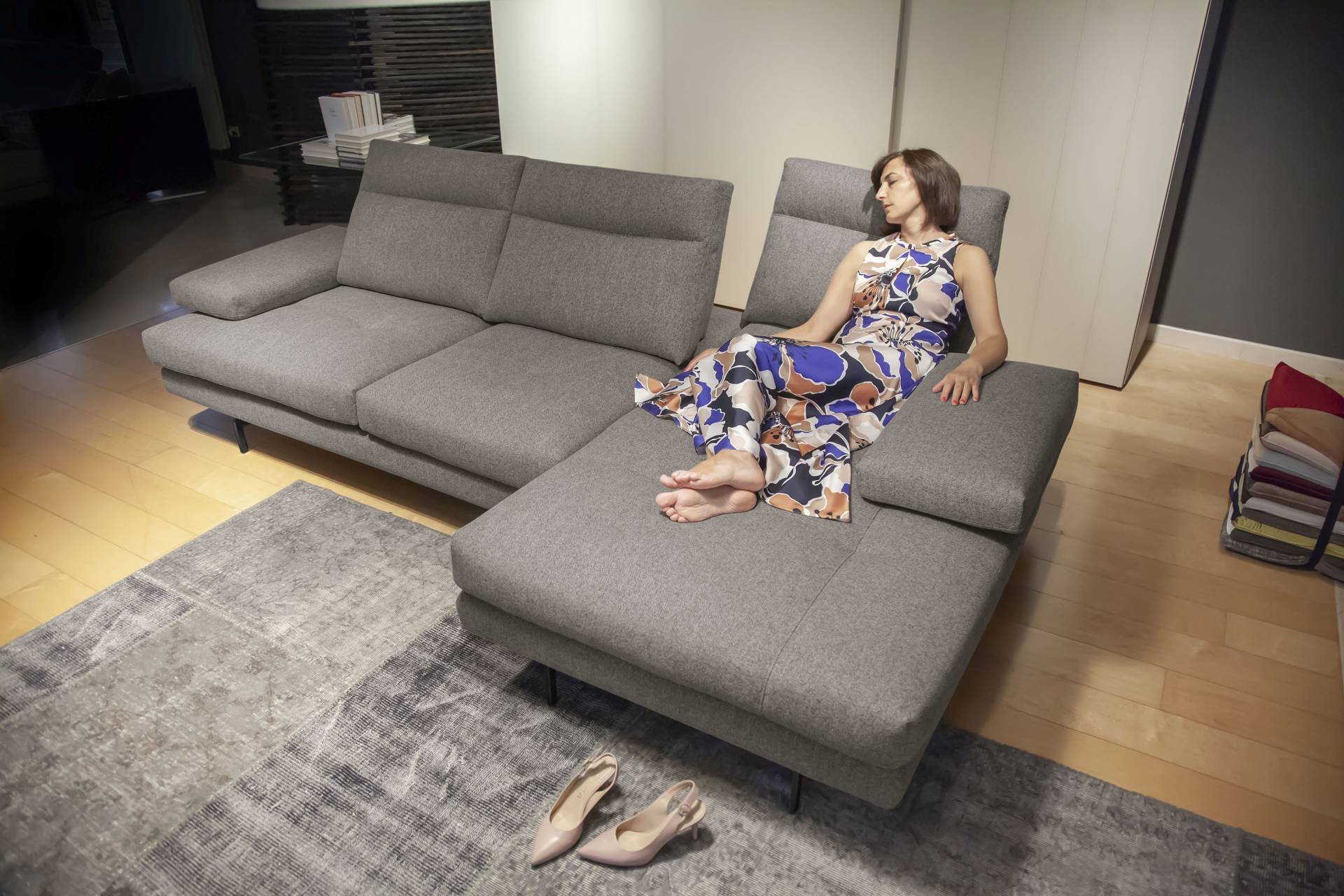 CALIA ITALIA Ecksofa »Toby Wing, L-Form«, inklusive Sitztiefenverstellung, Füsse in schwarz matt CALIA ITALIA Ecksofa »Toby Wing, L-Form«, inklusive Sitztiefenverstellung, Füsse in schwarz matt von CALIA ITALIA