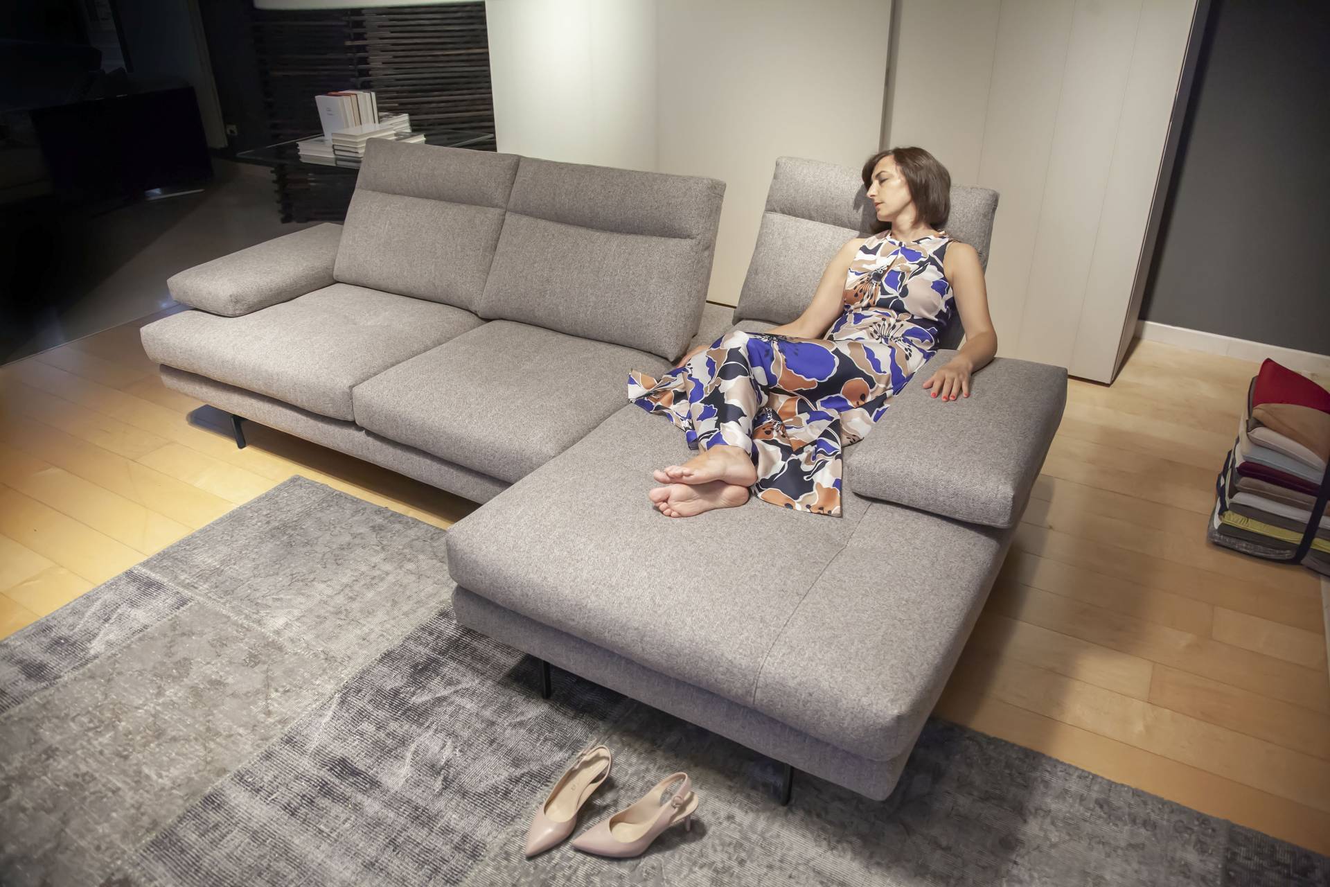 CALIA ITALIA Ecksofa »Toby Wing, L-Form«, inklusive Sitztiefenverstellung, Füsse in schwarz matt CALIA ITALIA Ecksofa »Toby Wing, L-Form«, inklusive Sitztiefenverstellung, Füsse in schwarz matt von CALIA ITALIA