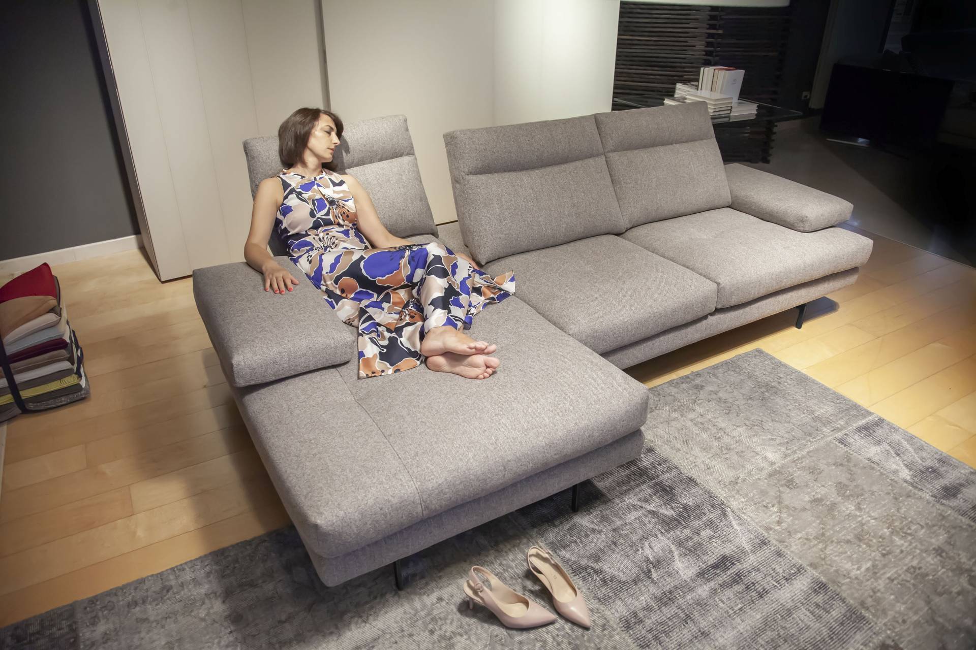 CALIA ITALIA Ecksofa »Toby Wing, L-Form«, inklusive Sitztiefenverstellung, Füsse in schwarz matt CALIA ITALIA Ecksofa »Toby Wing, L-Form«, inklusive Sitztiefenverstellung, Füsse in schwarz matt von CALIA ITALIA