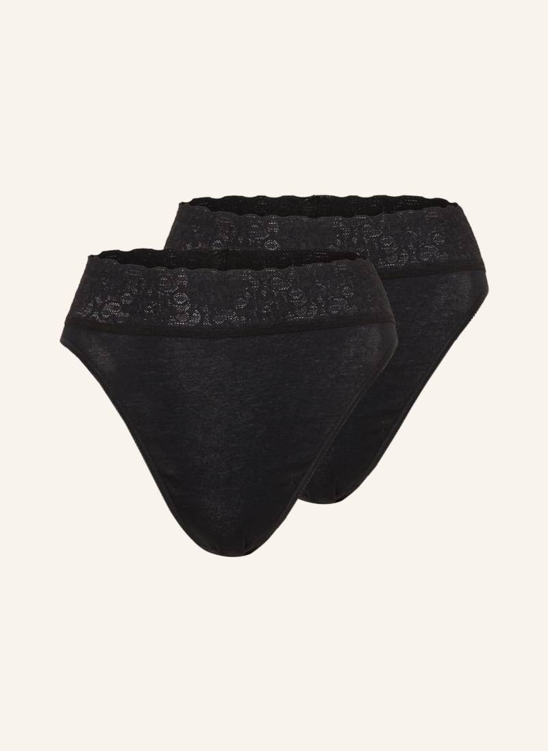 Calida 2er-Pack Panties Iconics schwarz von CALIDA