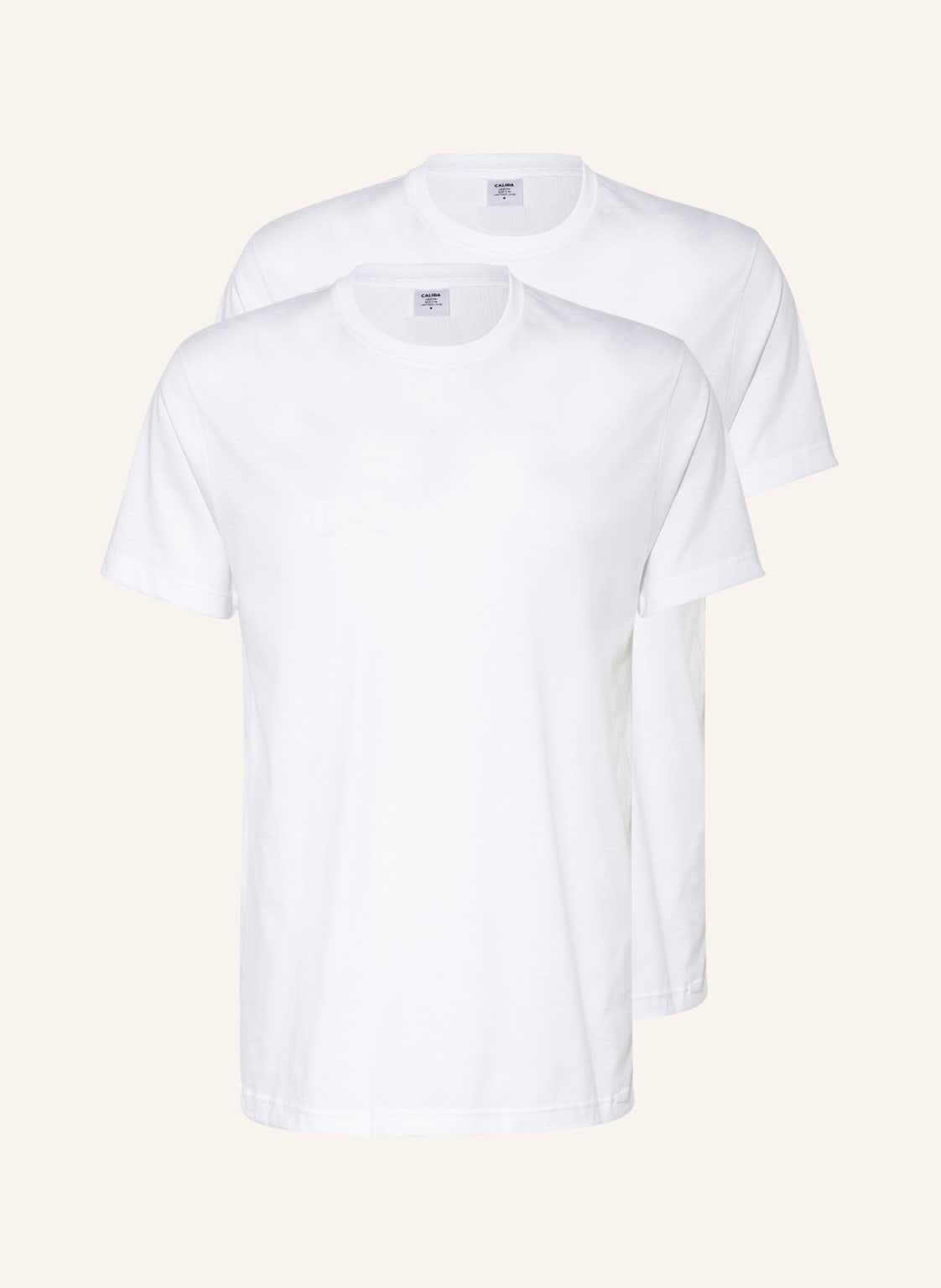 Calida 2er-Pack T-Shirts Natural Benefit weiss von CALIDA