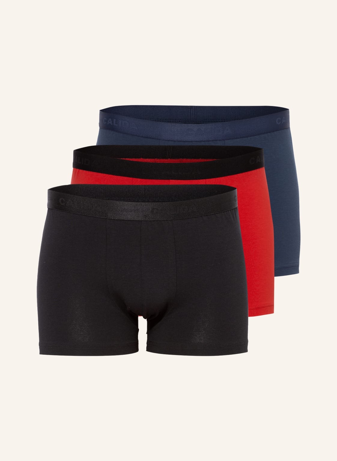 Calida 3er-Pack Boxershorts Natural Benefit schwarz von CALIDA