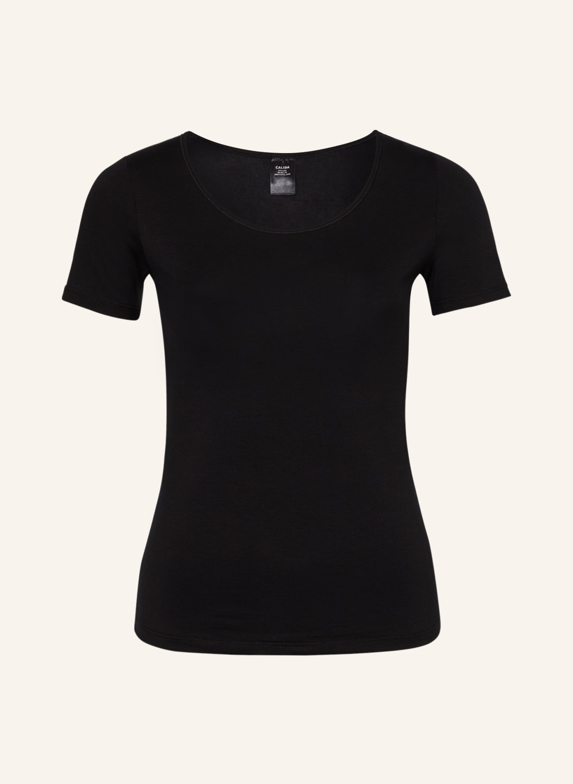 Calida T-Shirt Natural Comfort schwarz von CALIDA