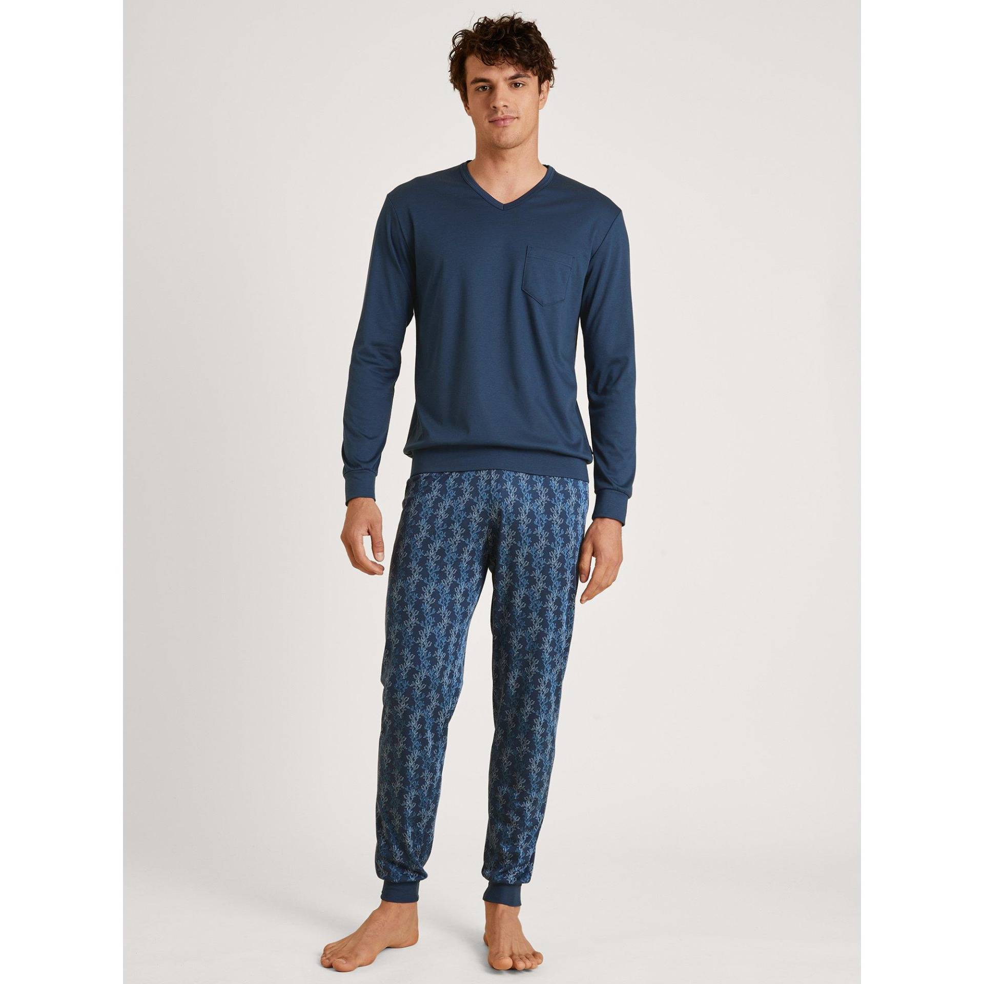 Pyjama Herren Blau  S von CALIDA