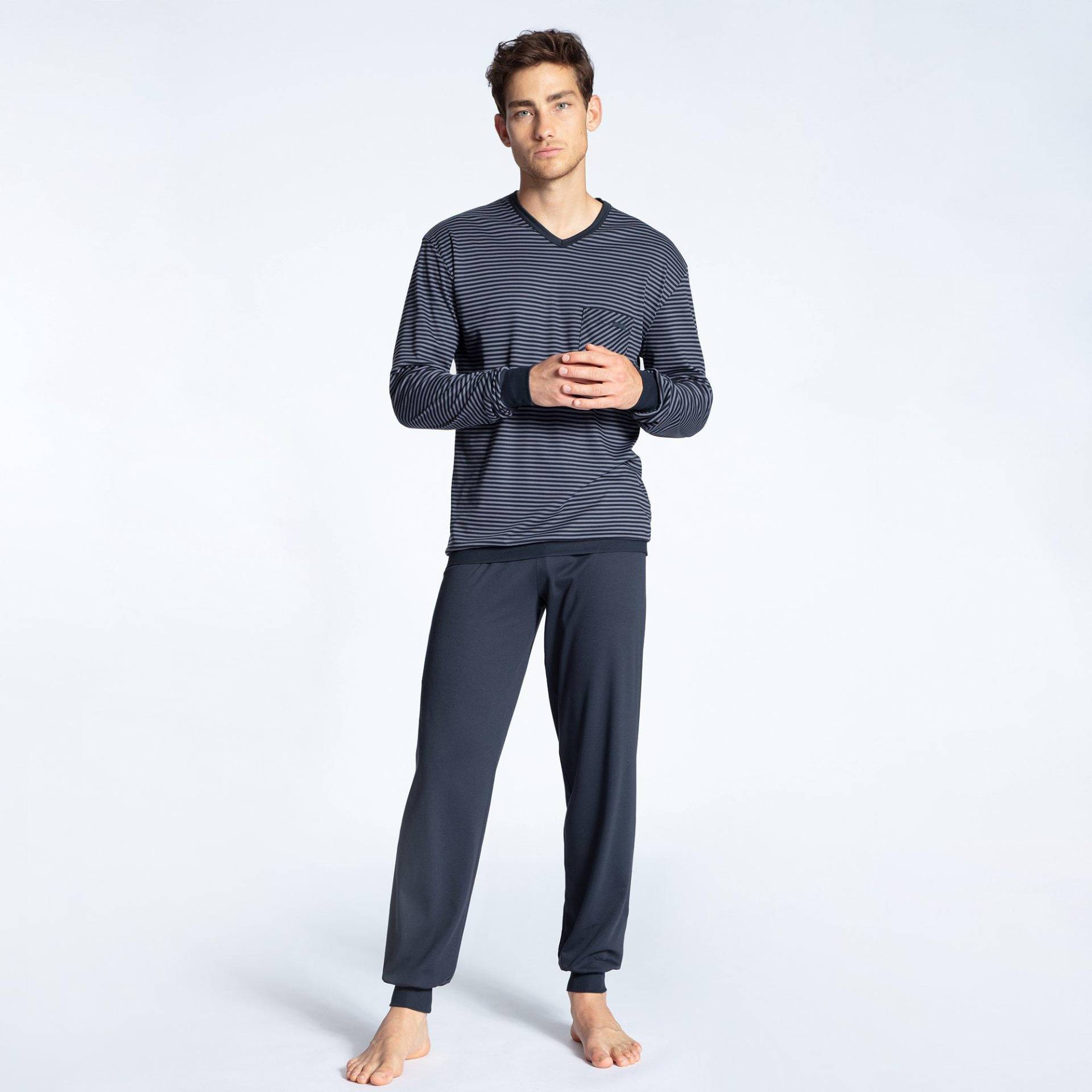 Pyjama-set, Langarm Herren Dunkelblau XL von CALIDA