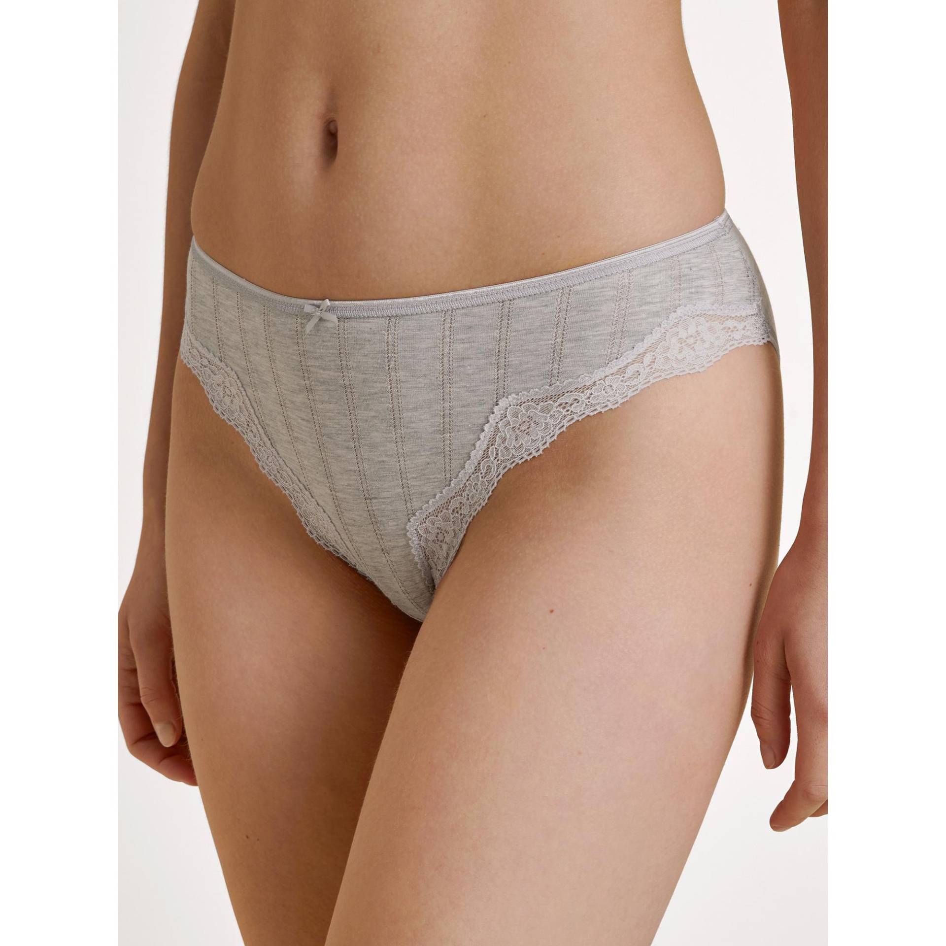 Slip Aus Baumwolle Damen Grau S von CALIDA