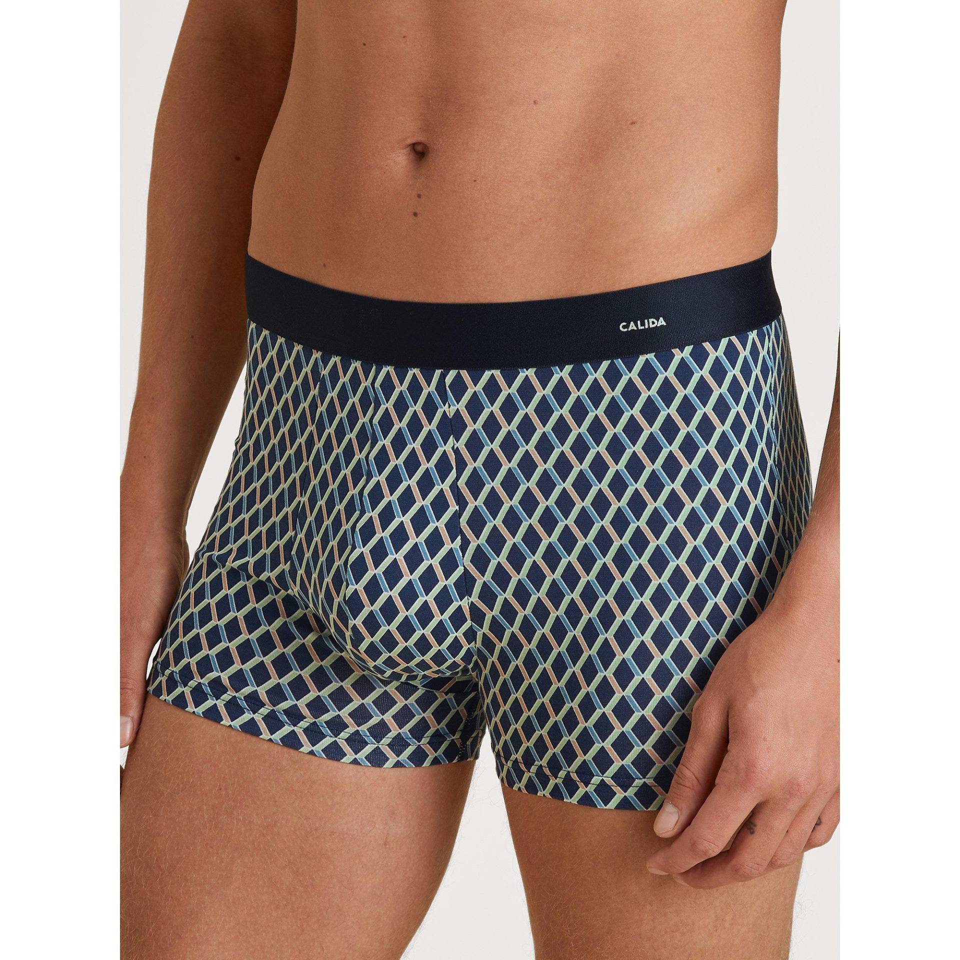 Slip Herren Blau Bedruckt M von CALIDA