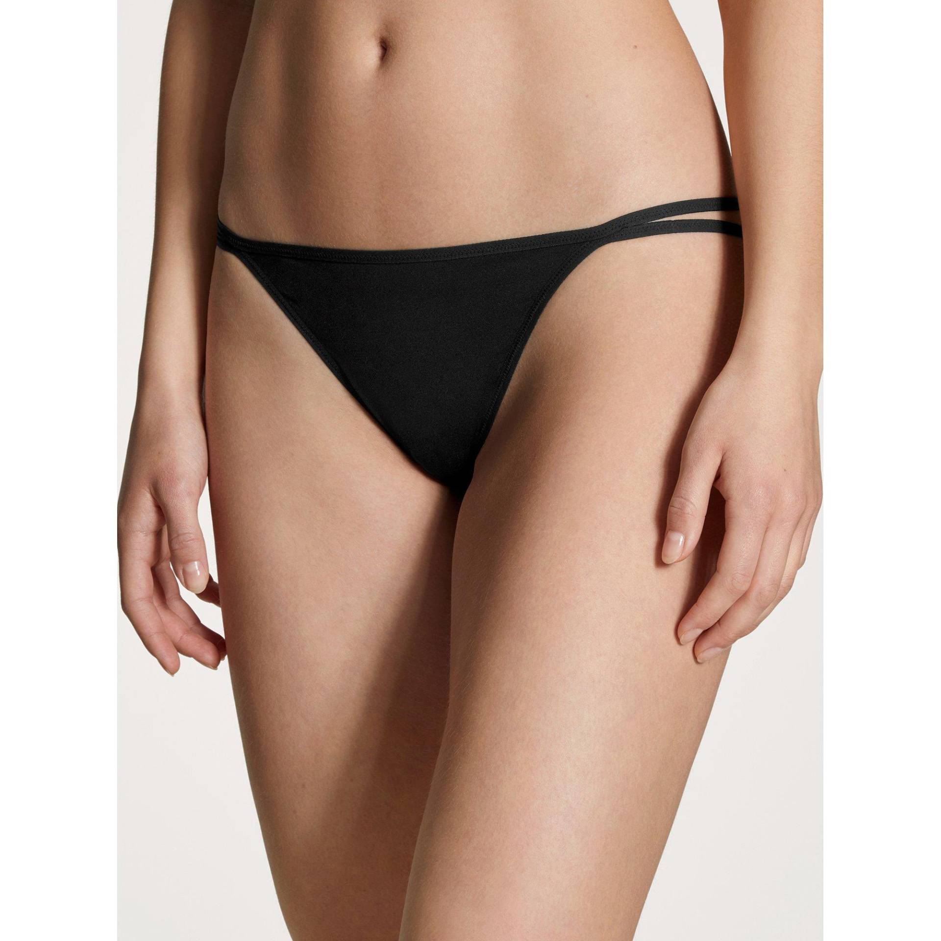 Tanga Damen Schwarz S von CALIDA