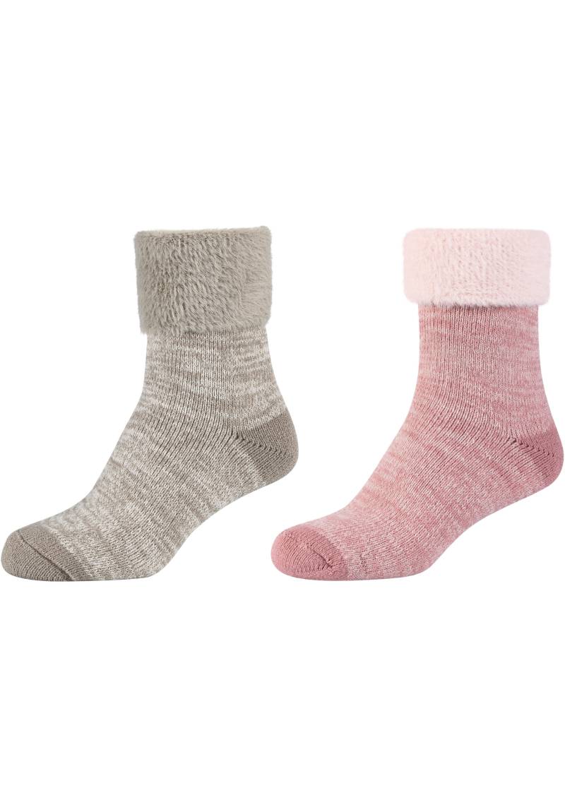 Camano Socken »warm & cozy«, (2er Pack), Mouline Cosy Socks, wärmende Qualität, sanfte Zehennähte, komfortabel von CAMANO