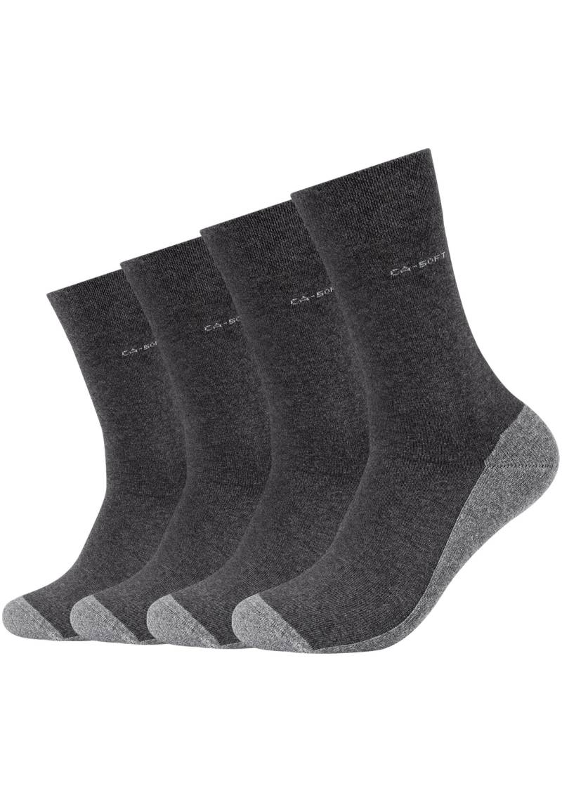 Camano Langsocken »ca-soft«, (4 Paar), mit dezentem Logodruck von CAMANO