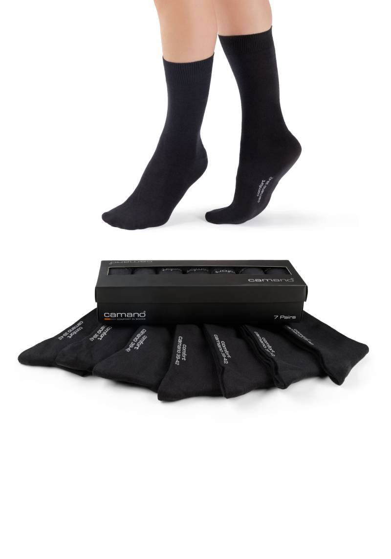Camano Langsocken »comfort«, (7 Paar), in langer Form, mit Geschenkbox von CAMANO
