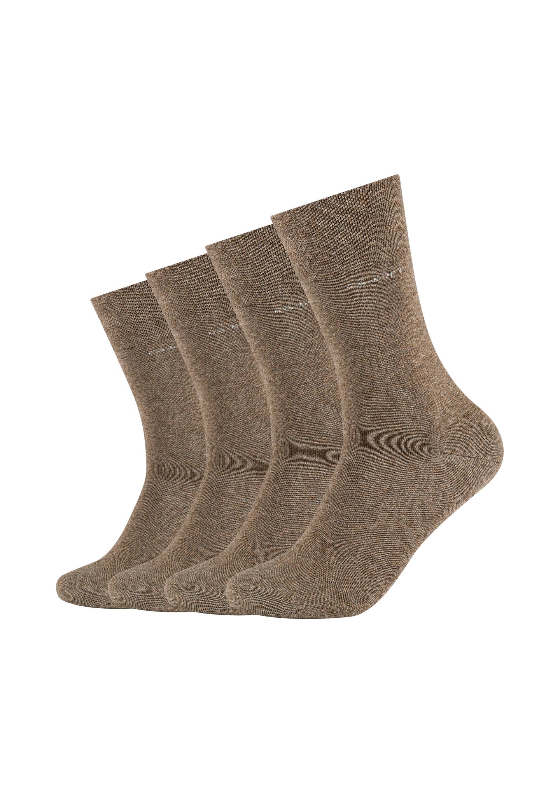 Camano Socken, (Packung, 4 Paar), Mit verstärktem Fersen- und Zehenbereich von CAMANO