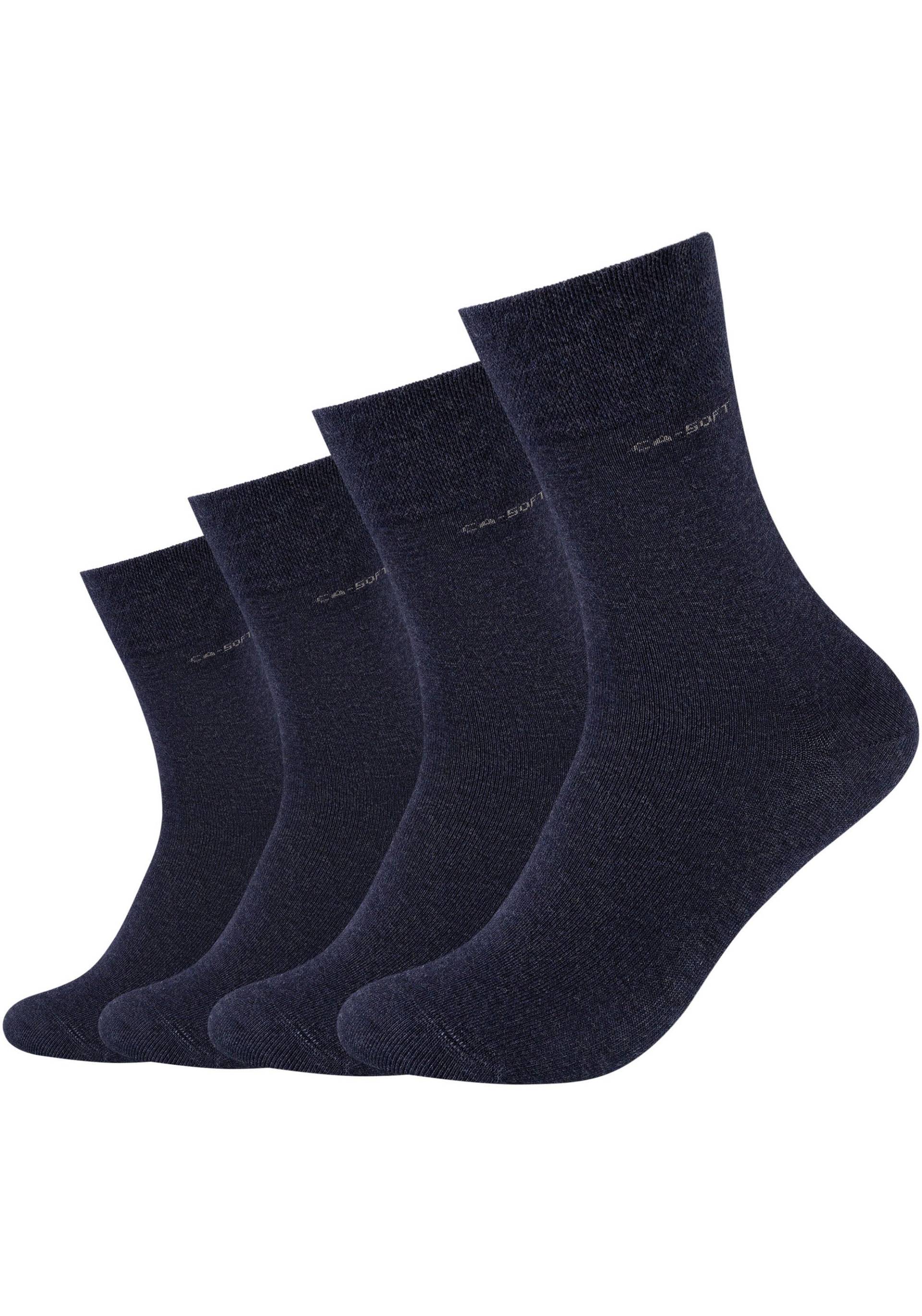 Camano Socken, (Packung, 4 Paar), Mit verstärktem Fersen- und Zehenbereich von CAMANO