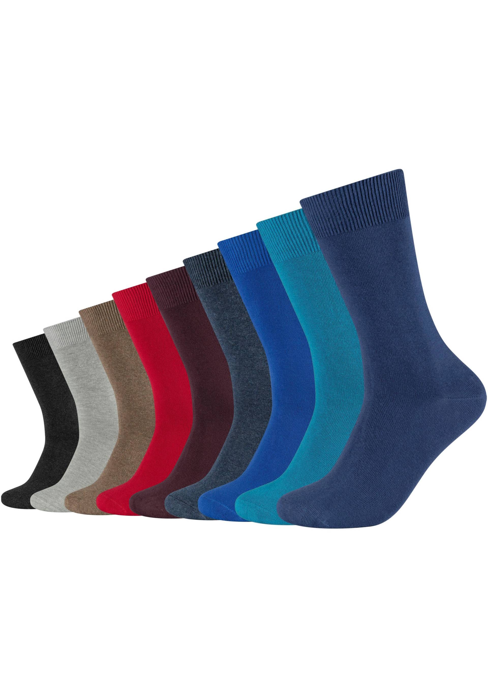 Camano Socken, (Packung, 9 Paar), Langlebig: verstärkter Fersen- und Zehenbereich von CAMANO