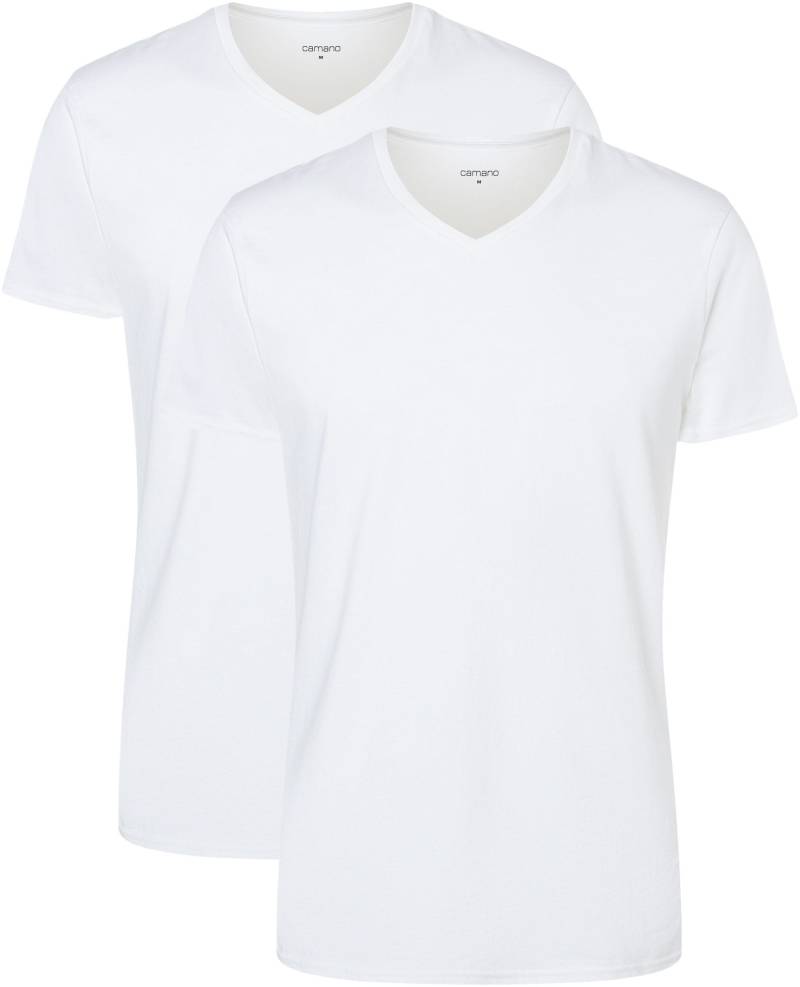Camano T-Shirt »comfort«, (2er Pack), mit V-Ausschnitt von CAMANO