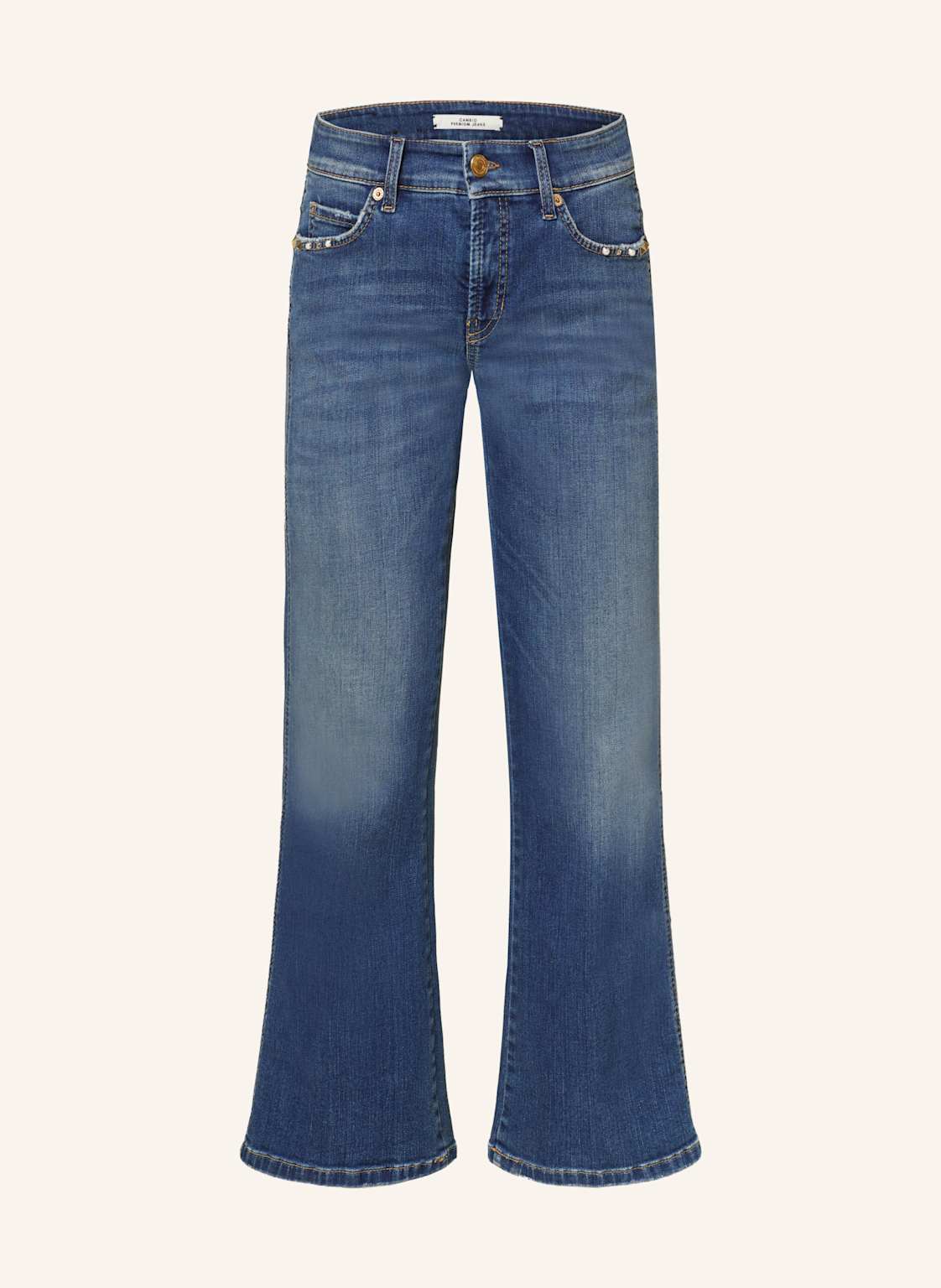 Cambio Bootcut Jeans Francesca Mit Schmucksteinen Und Nieten blau Cambio Bootcut Jeans Francesca Mit Schmucksteinen Und Nieten blau von CAMBIO