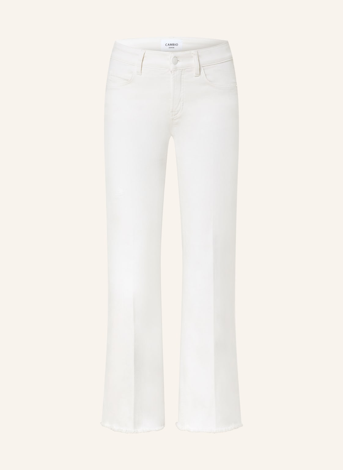 Cambio Bootcut Jeans Francesca beige von CAMBIO