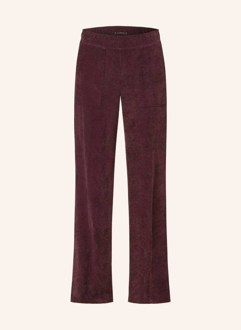 Cambio Marlenehose Ava Aus Cord rot von CAMBIO