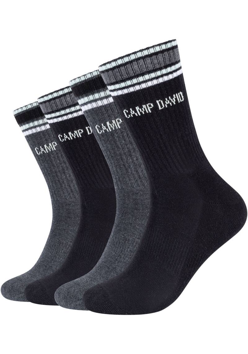 CAMP DAVID ABS-Socken »cushioned«, (4er Pack), mit verstärktem Zehenbereich von CAMP DAVID
