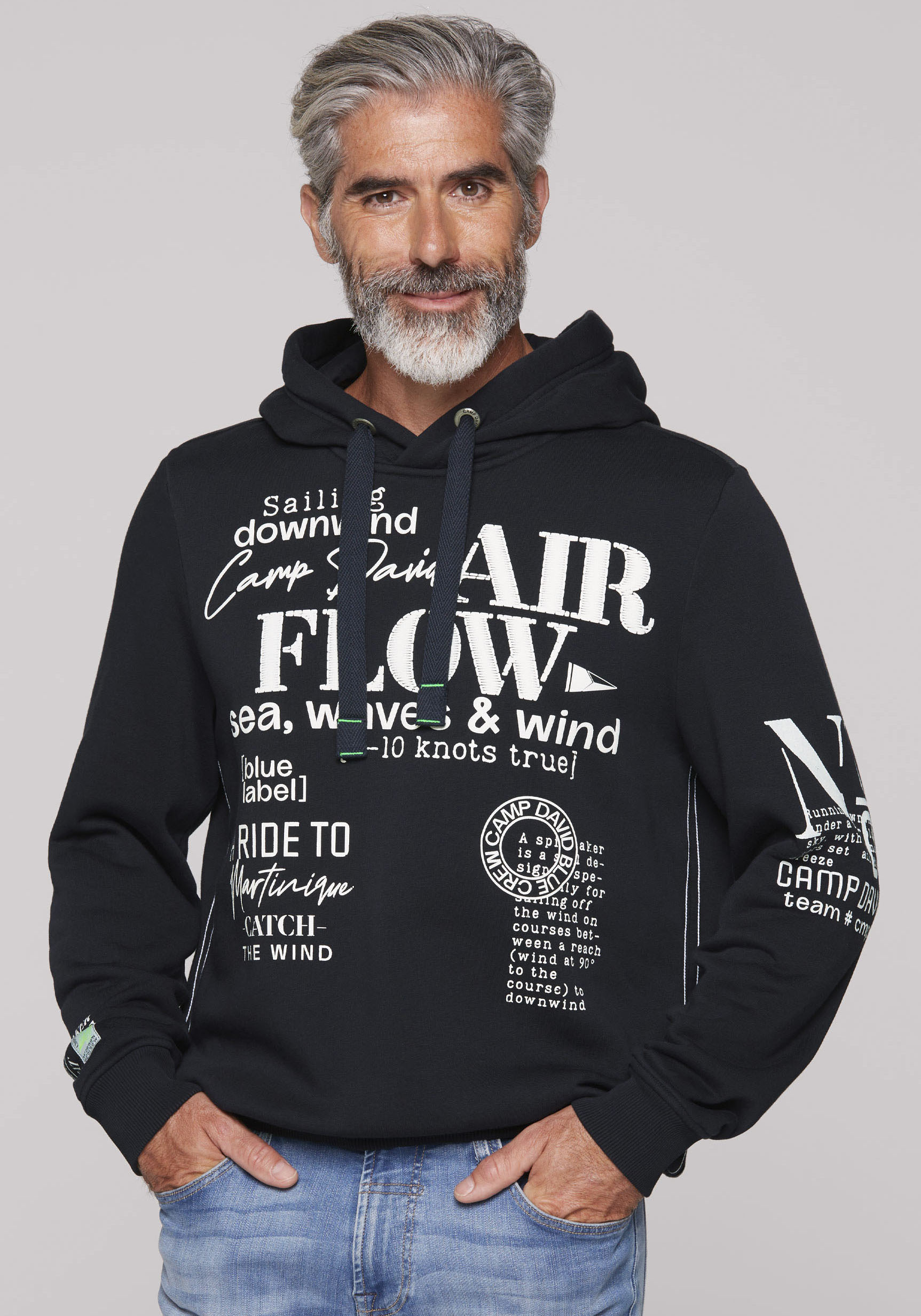 CAMP DAVID Hoodie, mit Logo-Prints CAMP DAVID Hoodie, mit Logo-Prints von CAMP DAVID