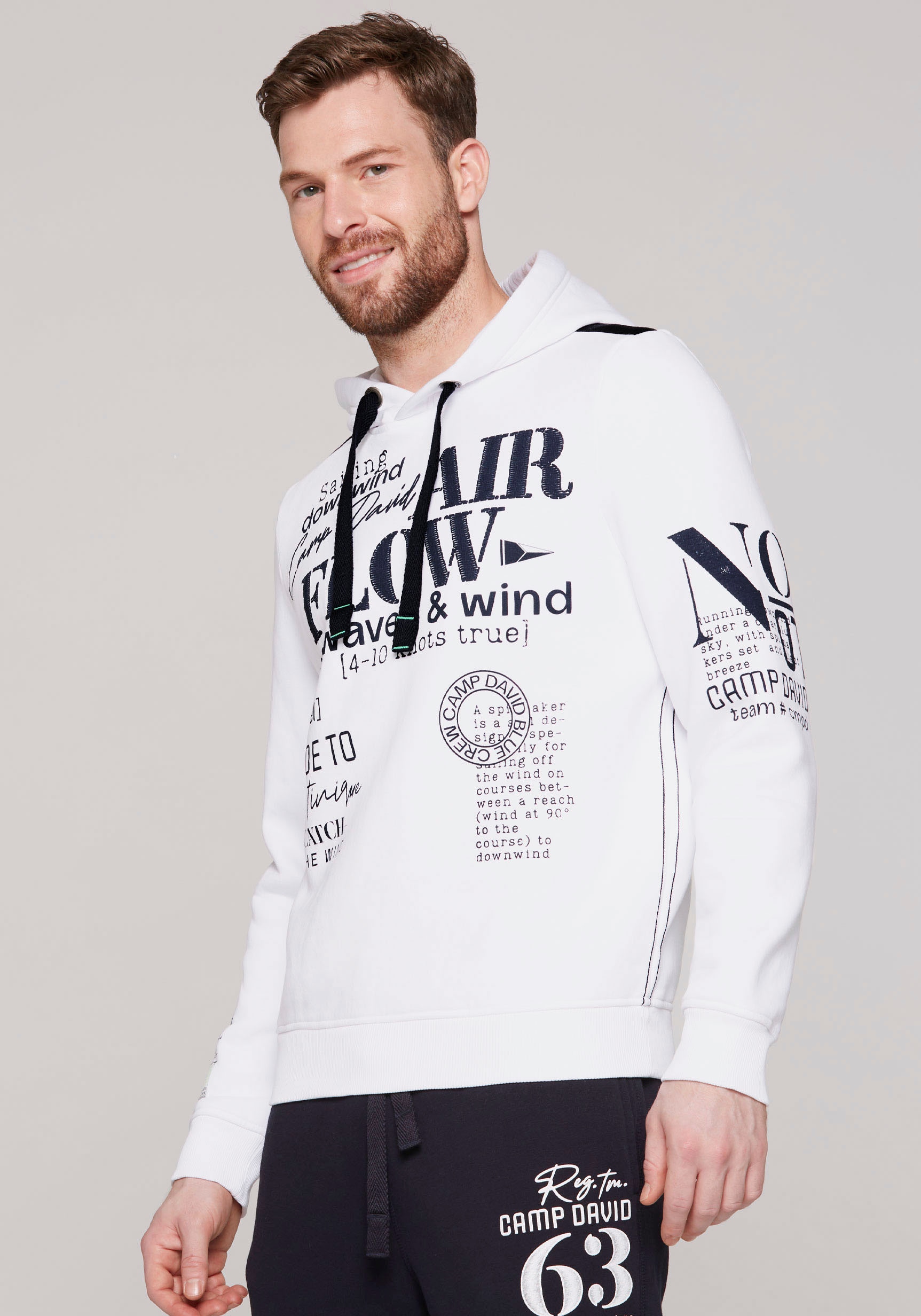 CAMP DAVID Hoodie, mit Logo-Prints CAMP DAVID Hoodie, mit Logo-Prints von CAMP DAVID