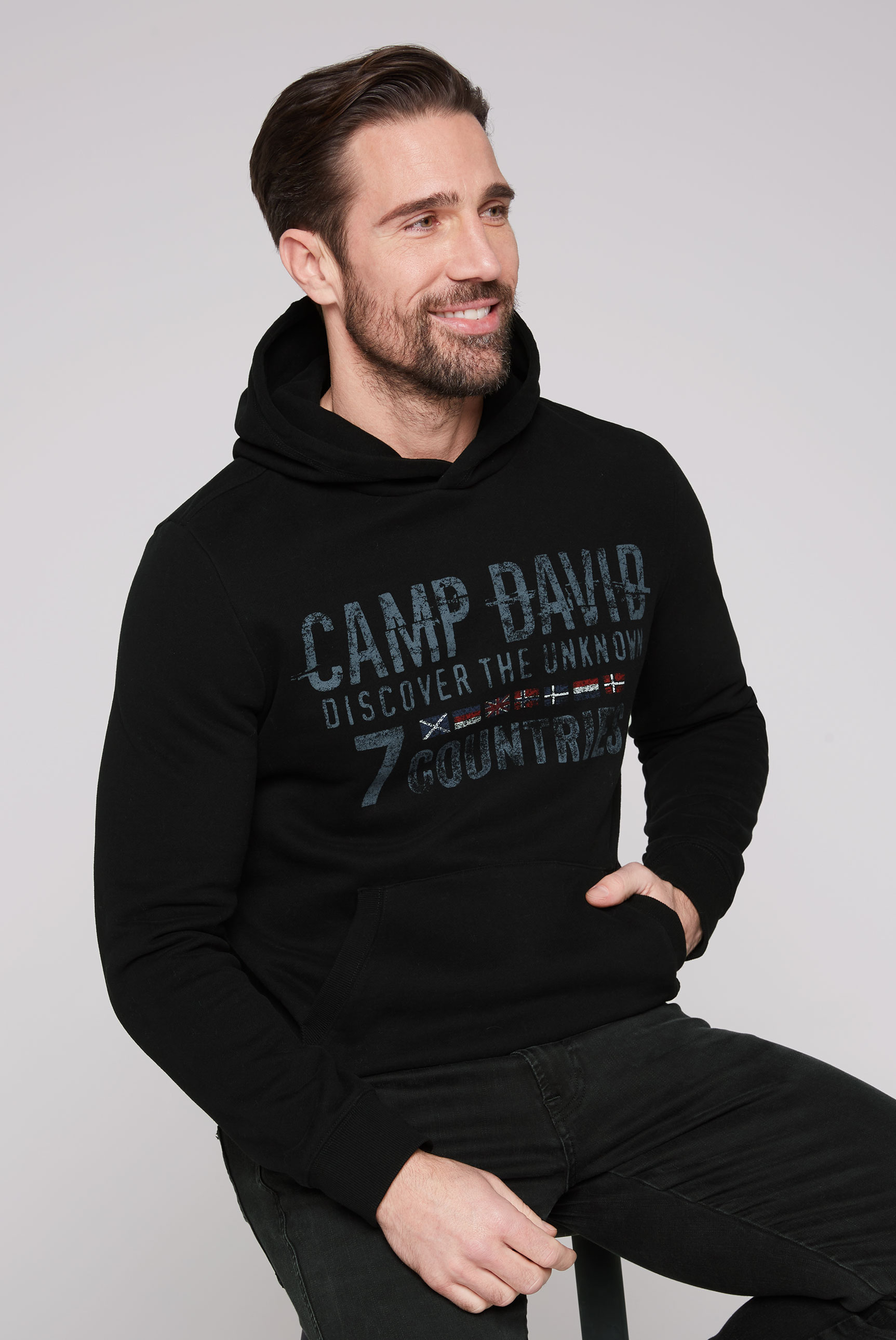 CAMP DAVID Kapuzensweatshirt, mit Frontprint von CAMP DAVID