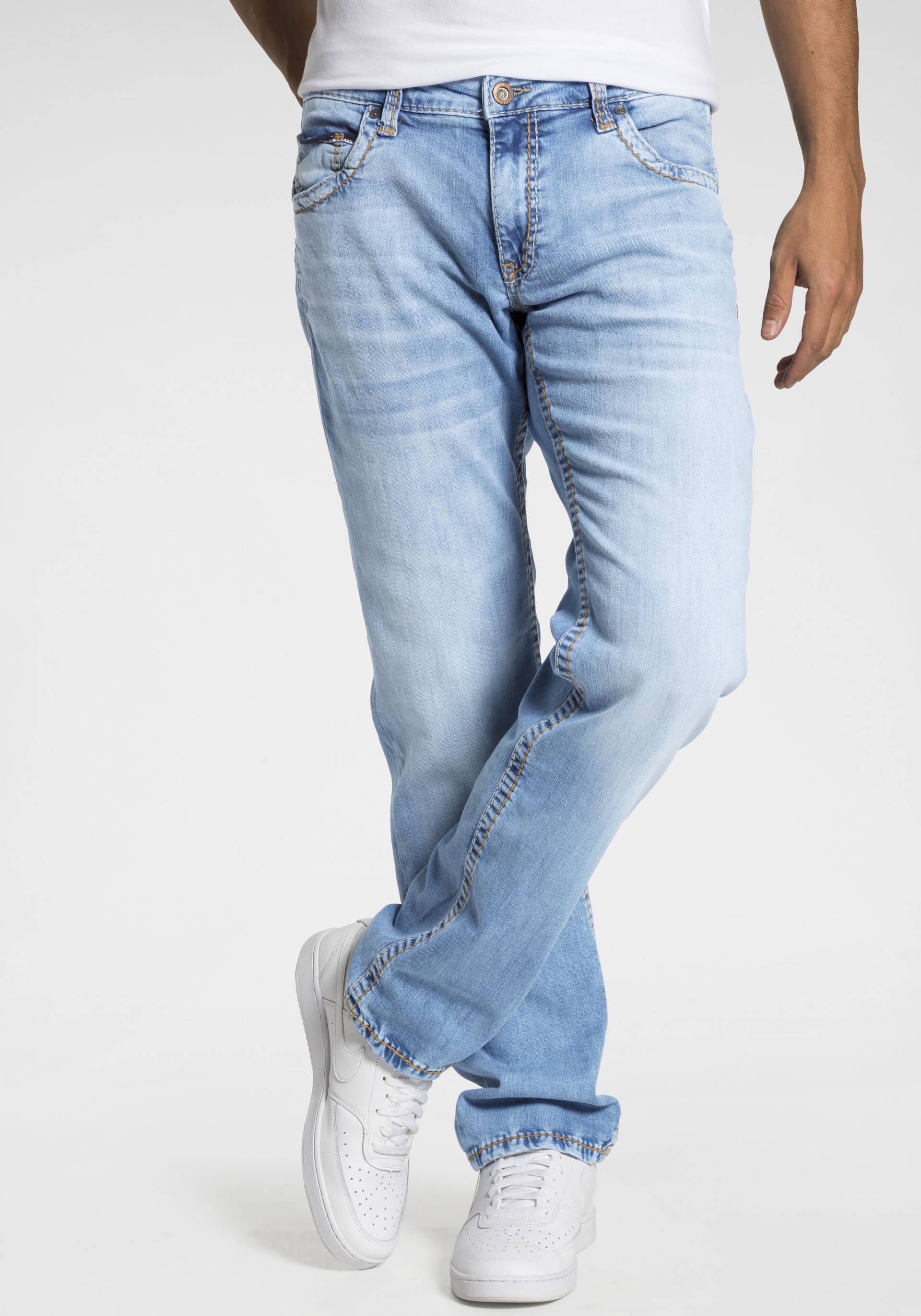 CAMP DAVID Loose-fit-Jeans, mit markanten Nähten und Stretch von CAMP DAVID