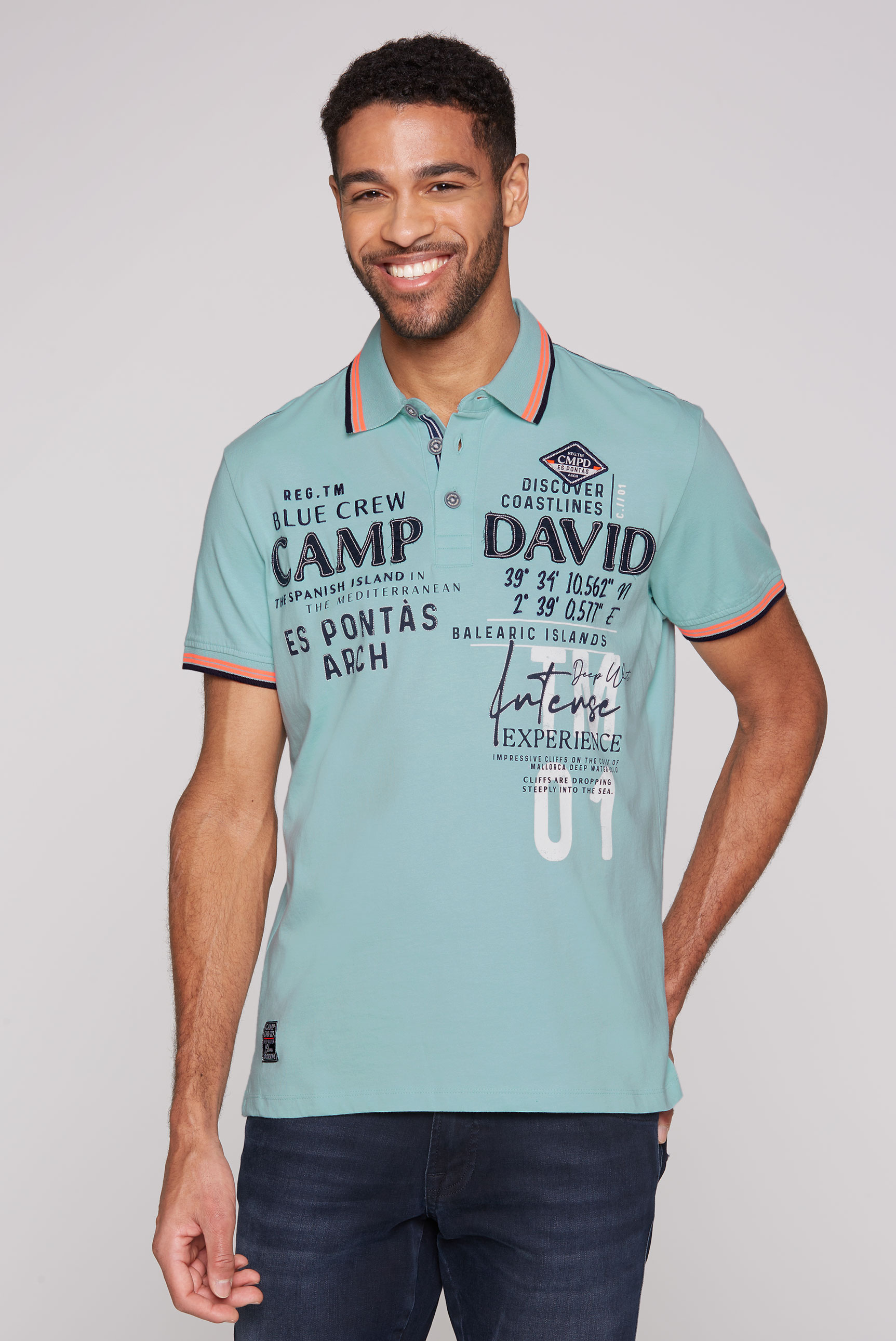 CAMP DAVID Poloshirt, mit Logo Artworks CAMP DAVID Poloshirt, mit Logo Artworks von CAMP DAVID