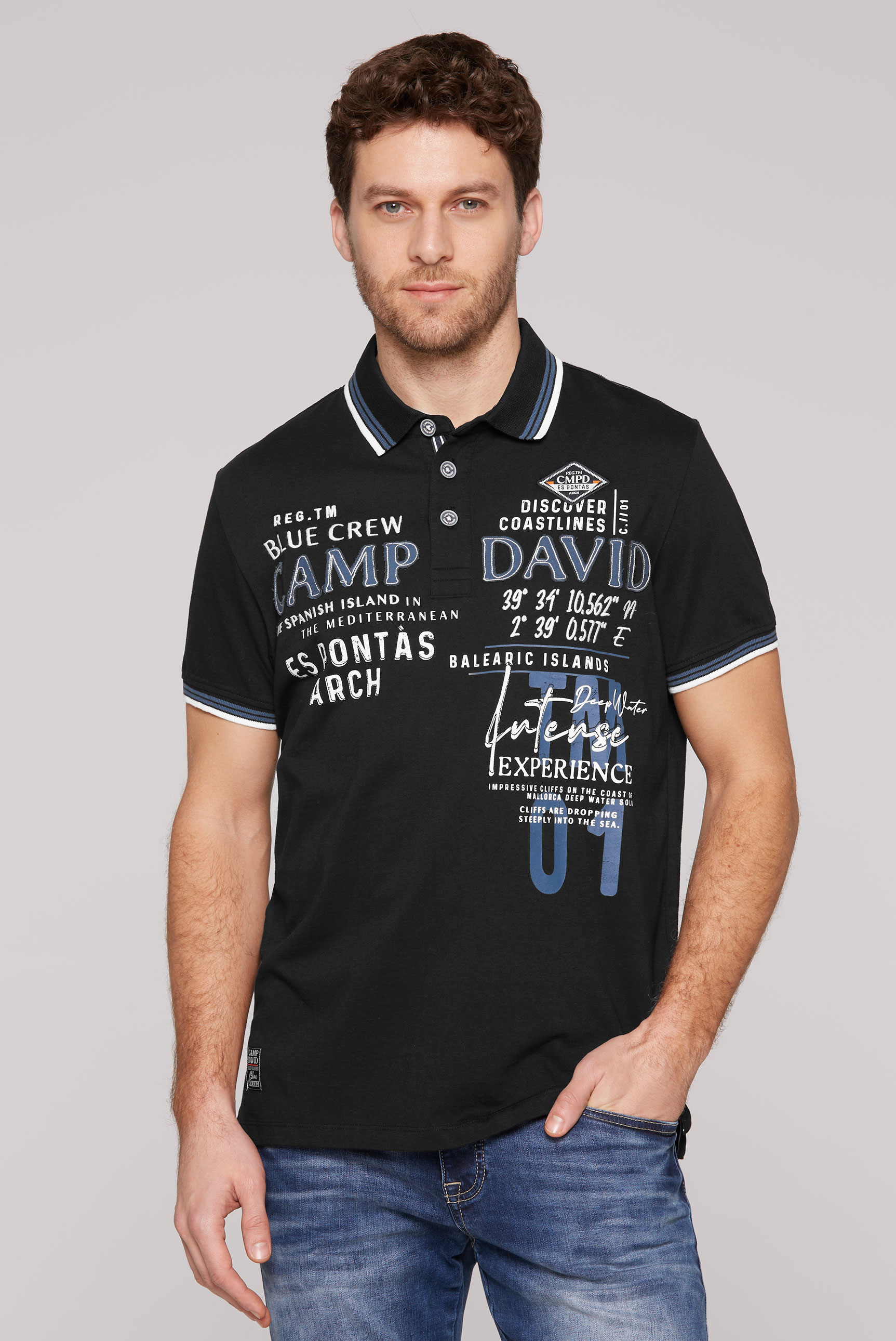 CAMP DAVID Poloshirt, mit Logo Artworks von CAMP DAVID
