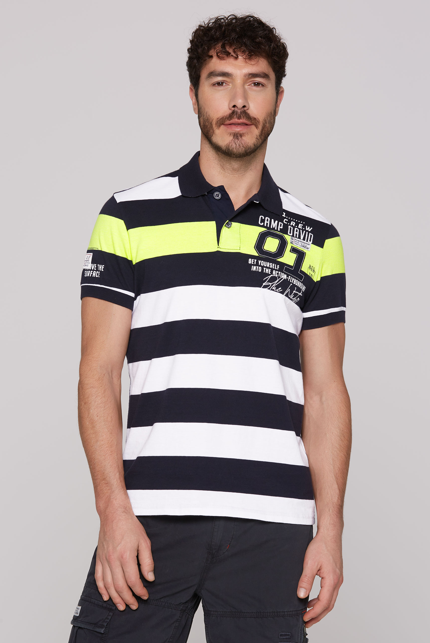 CAMP DAVID Poloshirt, mit Logo Print von CAMP DAVID