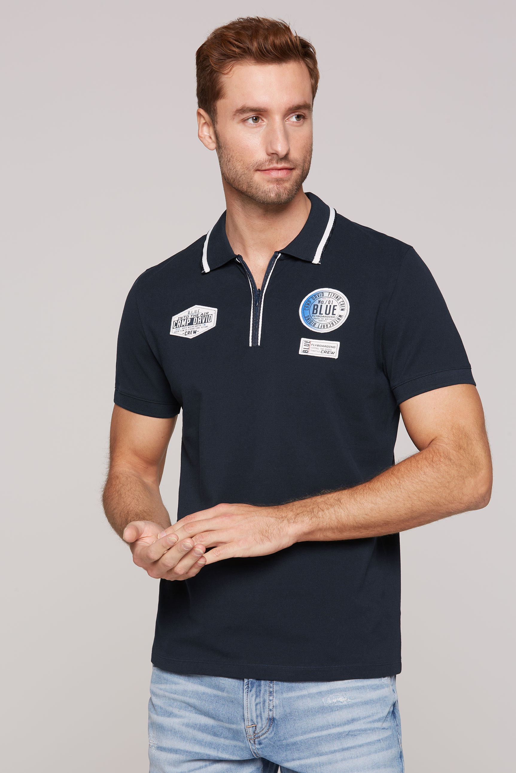 CAMP DAVID Poloshirt, mit Logo Stickerei CAMP DAVID Poloshirt, mit Logo Stickerei von CAMP DAVID