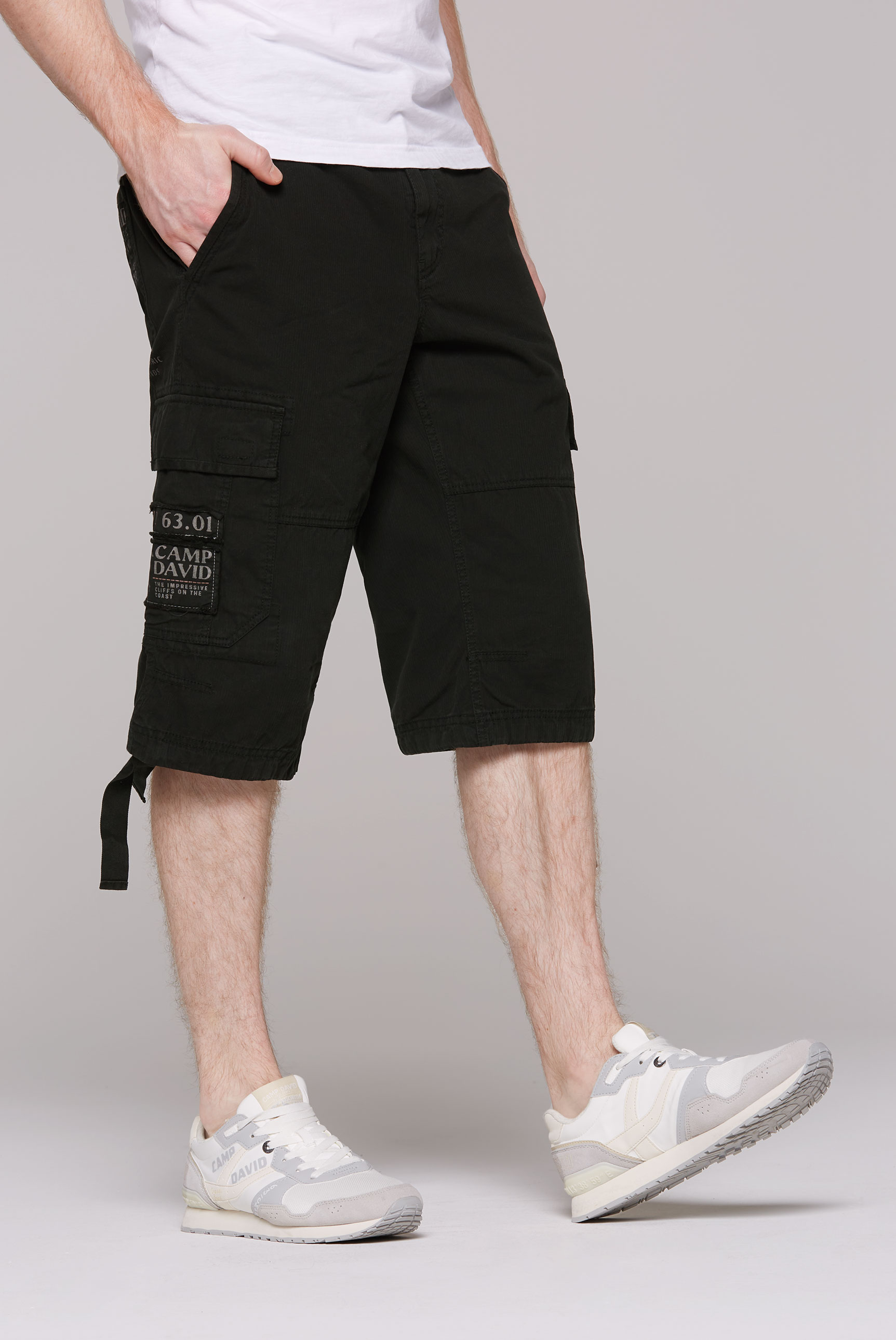 CAMP DAVID Skaterbermudas, mit Webstreifen und Prints von CAMP DAVID