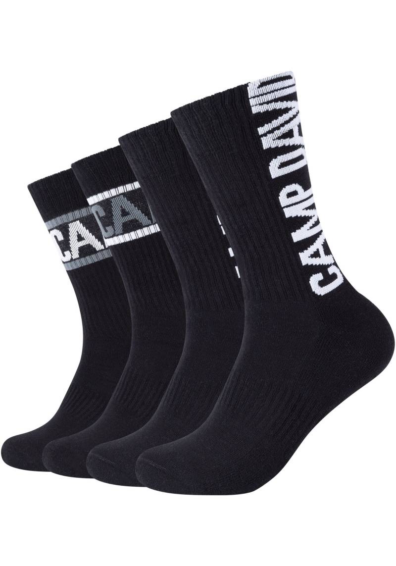 CAMP DAVID Socken »cushioned«, (4er Pack), mit auffälligem Markenlogo-Design von CAMP DAVID