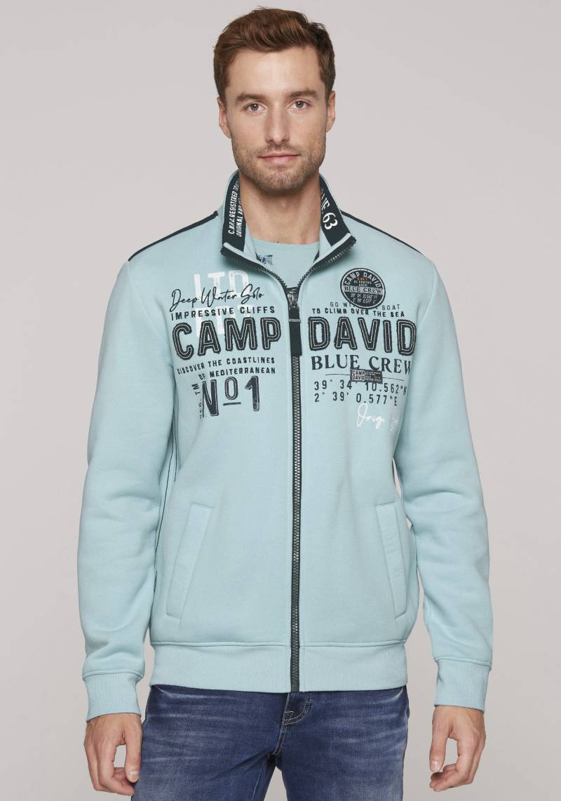 CAMP DAVID Sweatshirt, mit Label-Applikationen von CAMP DAVID