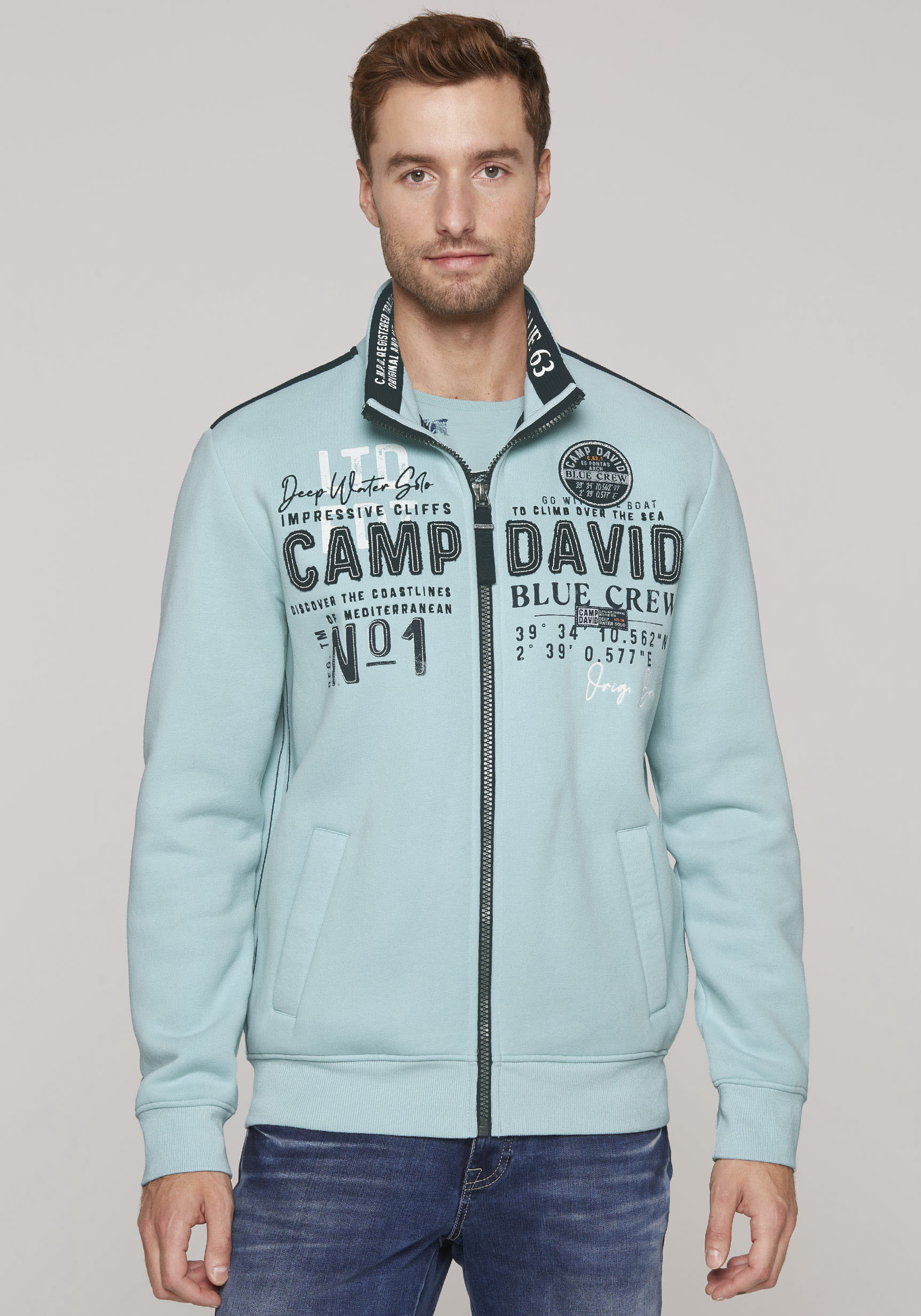 CAMP DAVID Sweatshirt, mit Label-Applikationen CAMP DAVID Sweatshirt, mit Label-Applikationen von CAMP DAVID