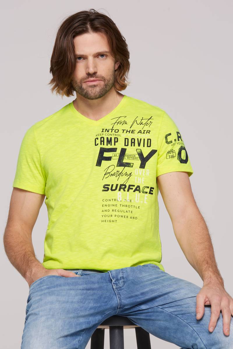 CAMP DAVID T-Shirt, mit Print von CAMP DAVID