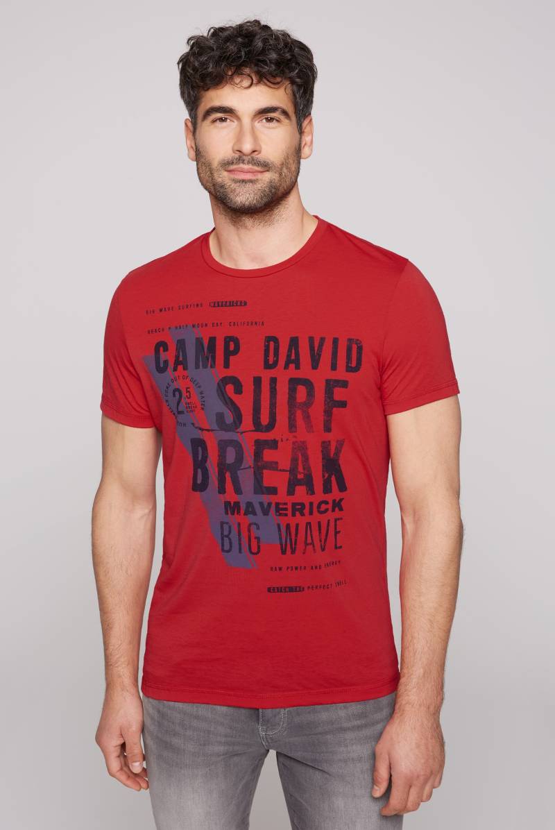 CAMP DAVID T-Shirt, in vorgewaschner Optik von CAMP DAVID