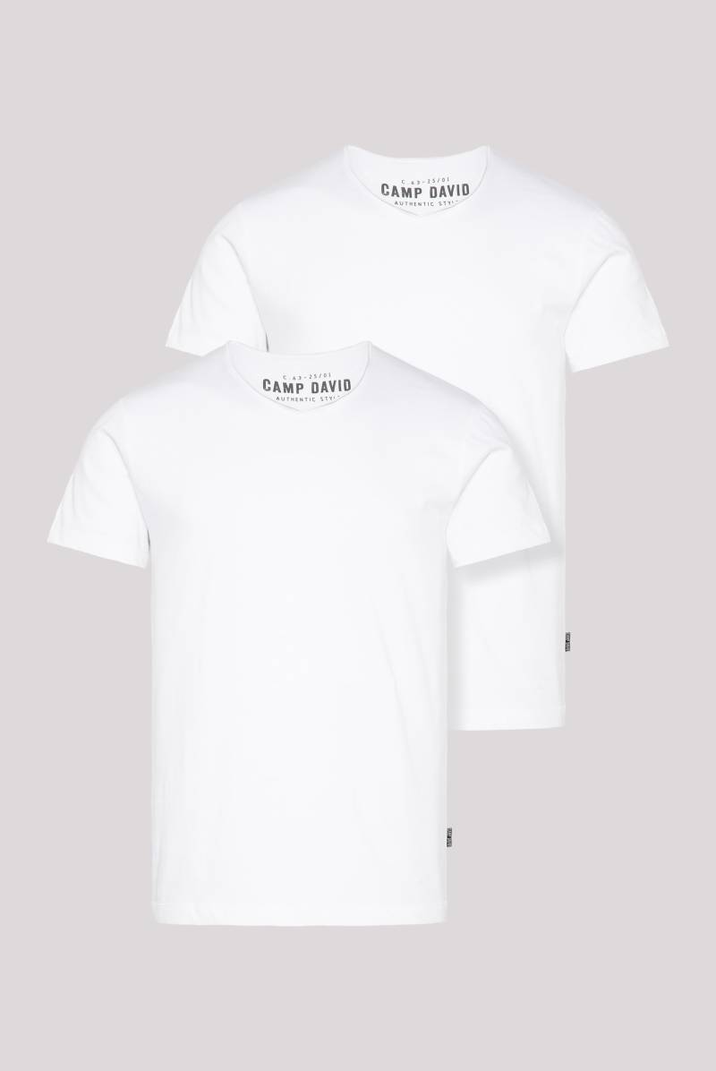 CAMP DAVID V-Shirt, (2 tlg.), im 2-er Pack von CAMP DAVID