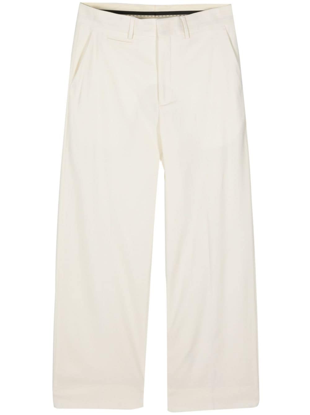 CANAKU straight-leg crepe trousers - Neutrals von CANAKU