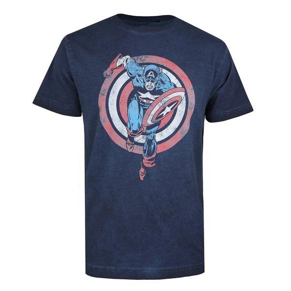 Shield Charge Tshirt Herren Marine M von CAPTAIN AMERICA