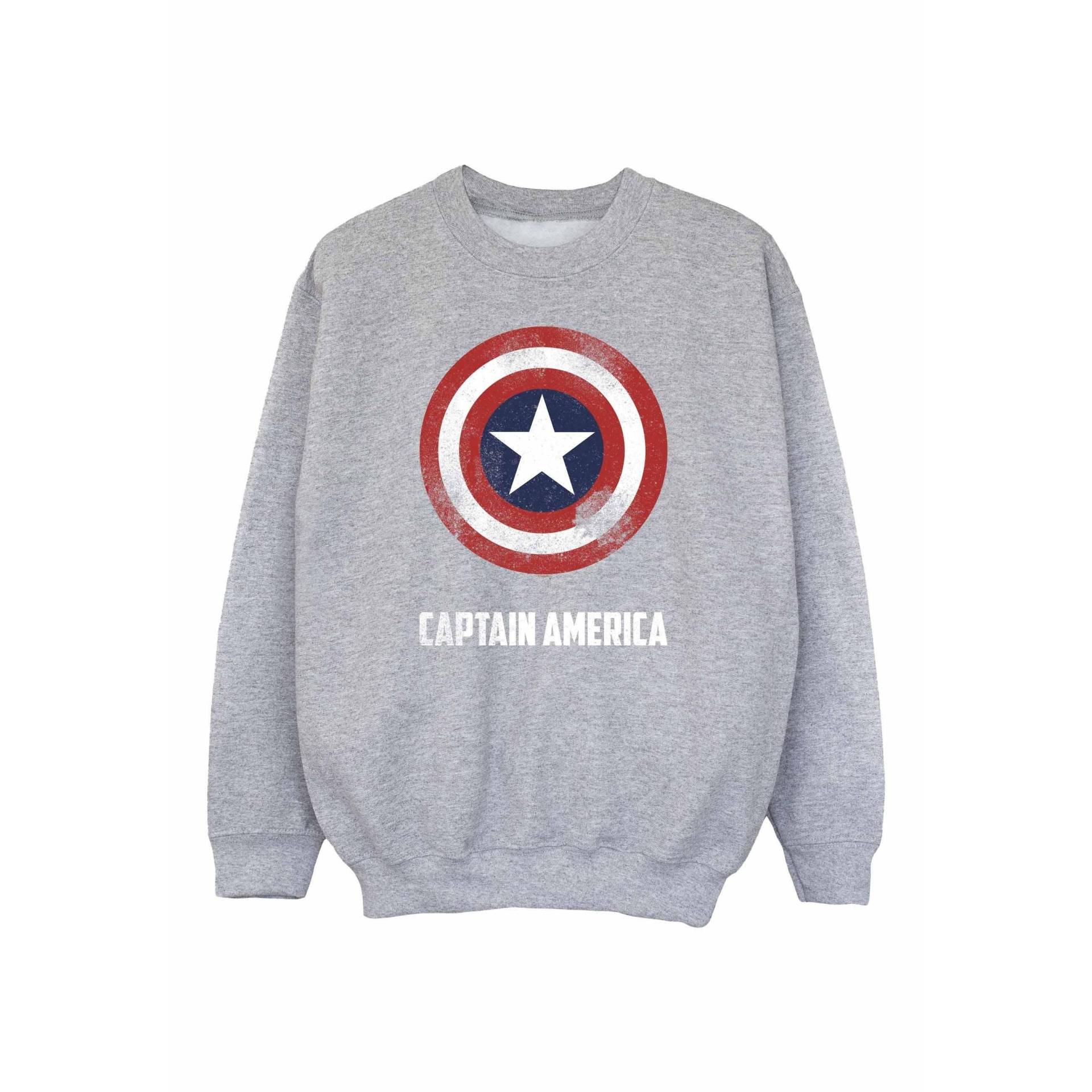 Sweatshirt Jungen Grau 116 von CAPTAIN AMERICA