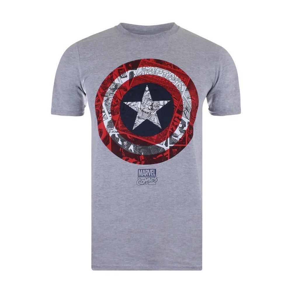 Tshirt Herren Grau L von CAPTAIN AMERICA